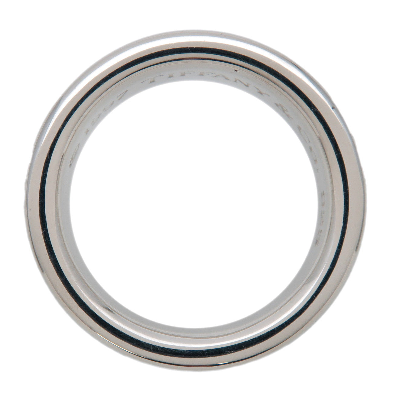 Tiffany & Co 1837 Narrow Ring Medium SV925 Silver US5 EU49 HK10.5