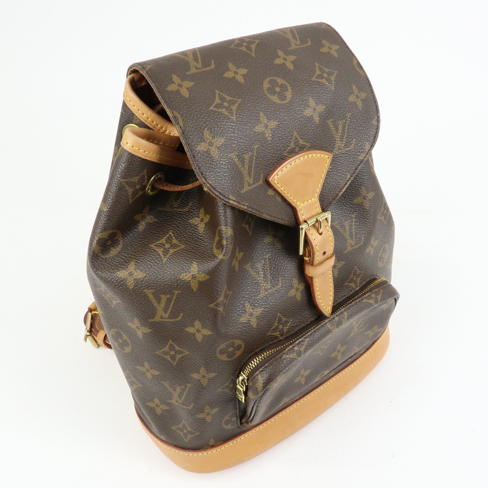 Louis Vuitton Monogram Montsouris MM Backpack Rucksack Brown M51136