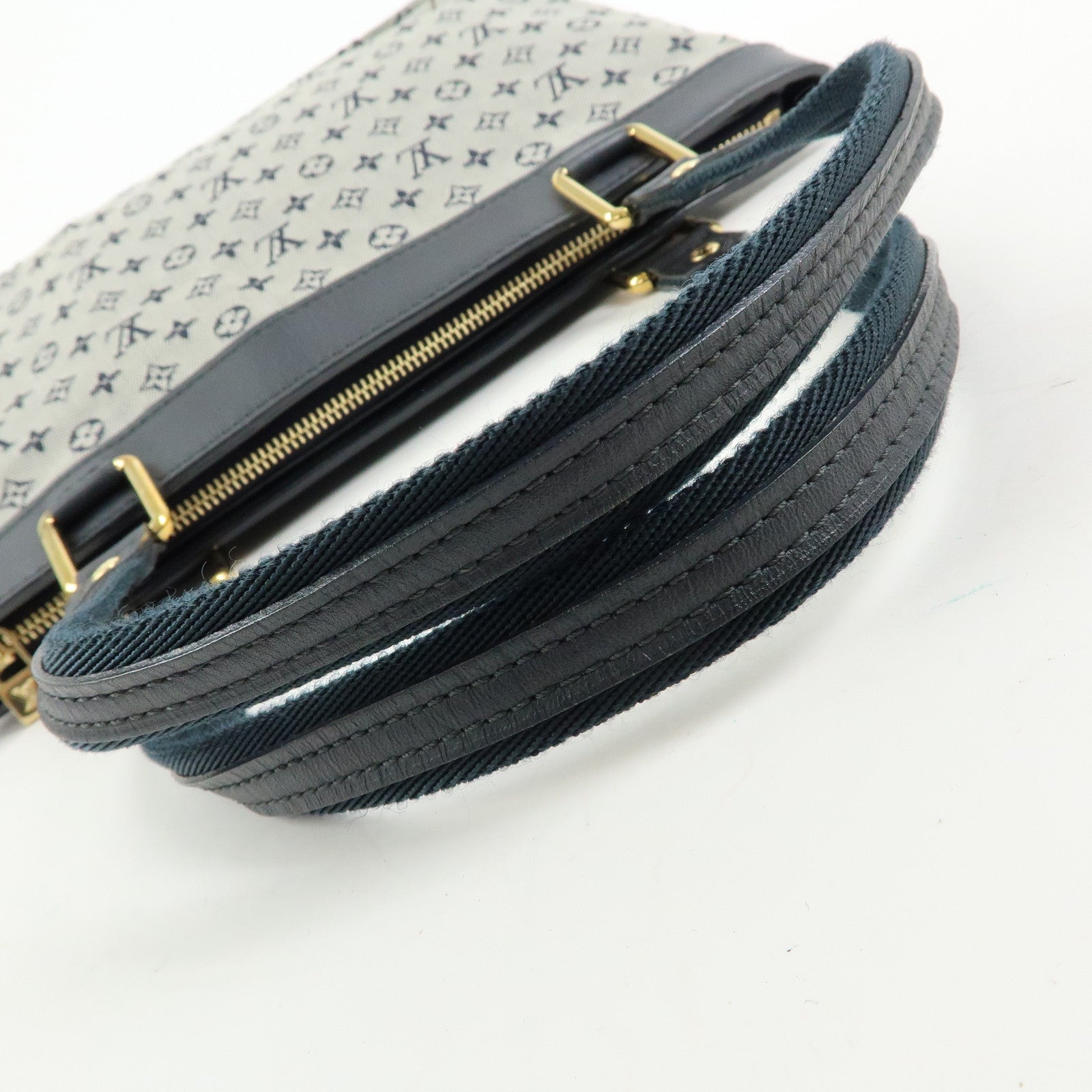 Louis Vuitton Monogram Mini Lin Lucille PM Hand Bag Blue M92676