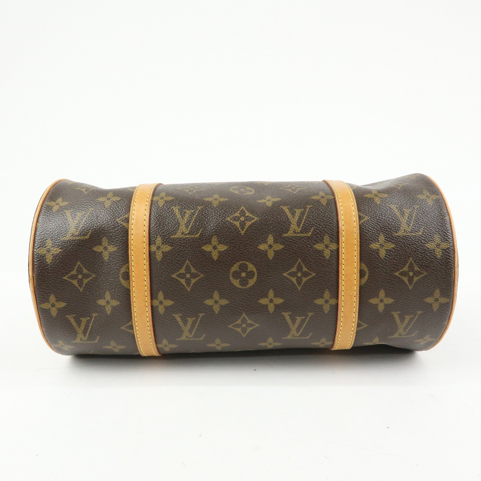 Louis Vuitton Monogram Papillon 30 Hand Bag Brown M51385