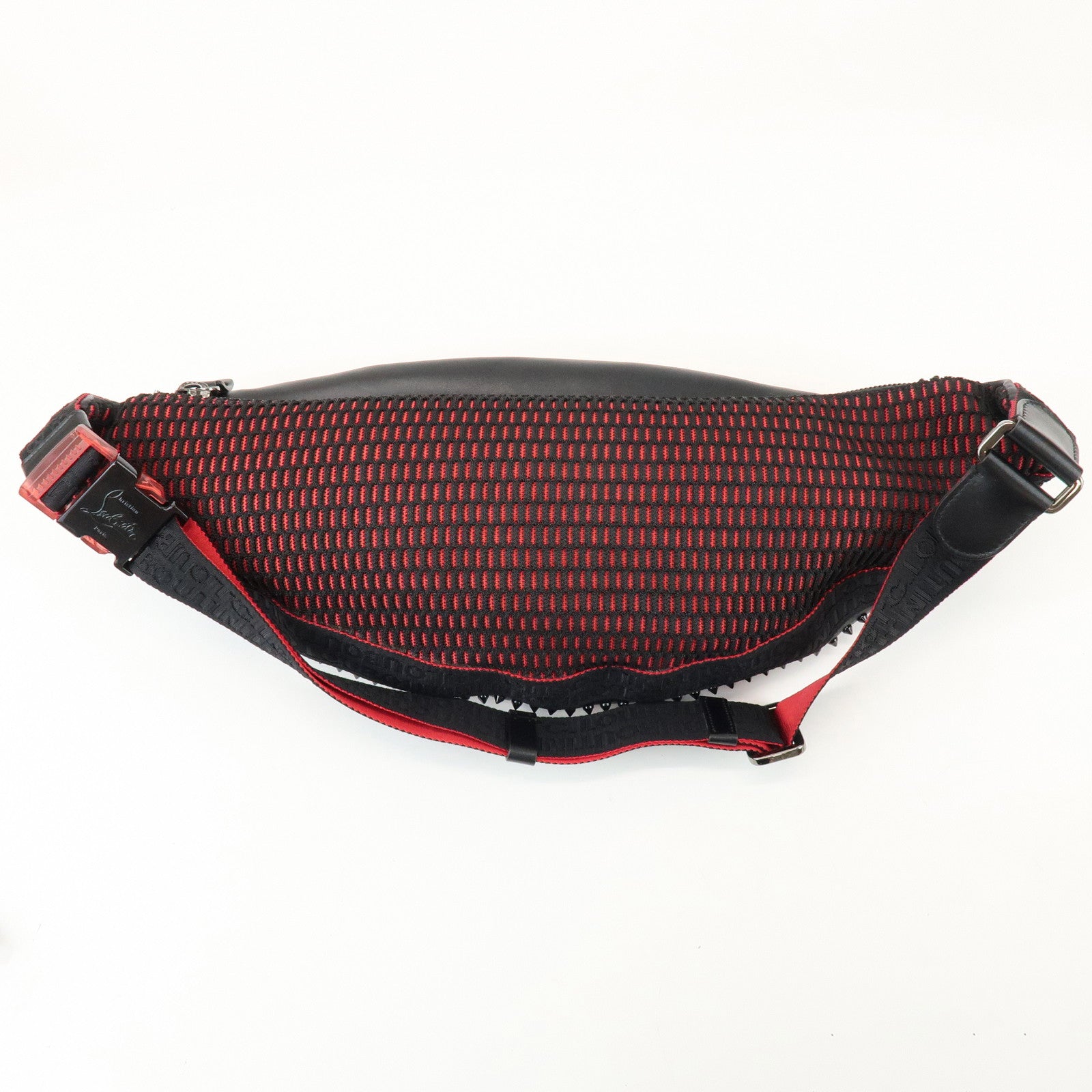 Christian Louboutin Paris New York City Leather Body Bag Black