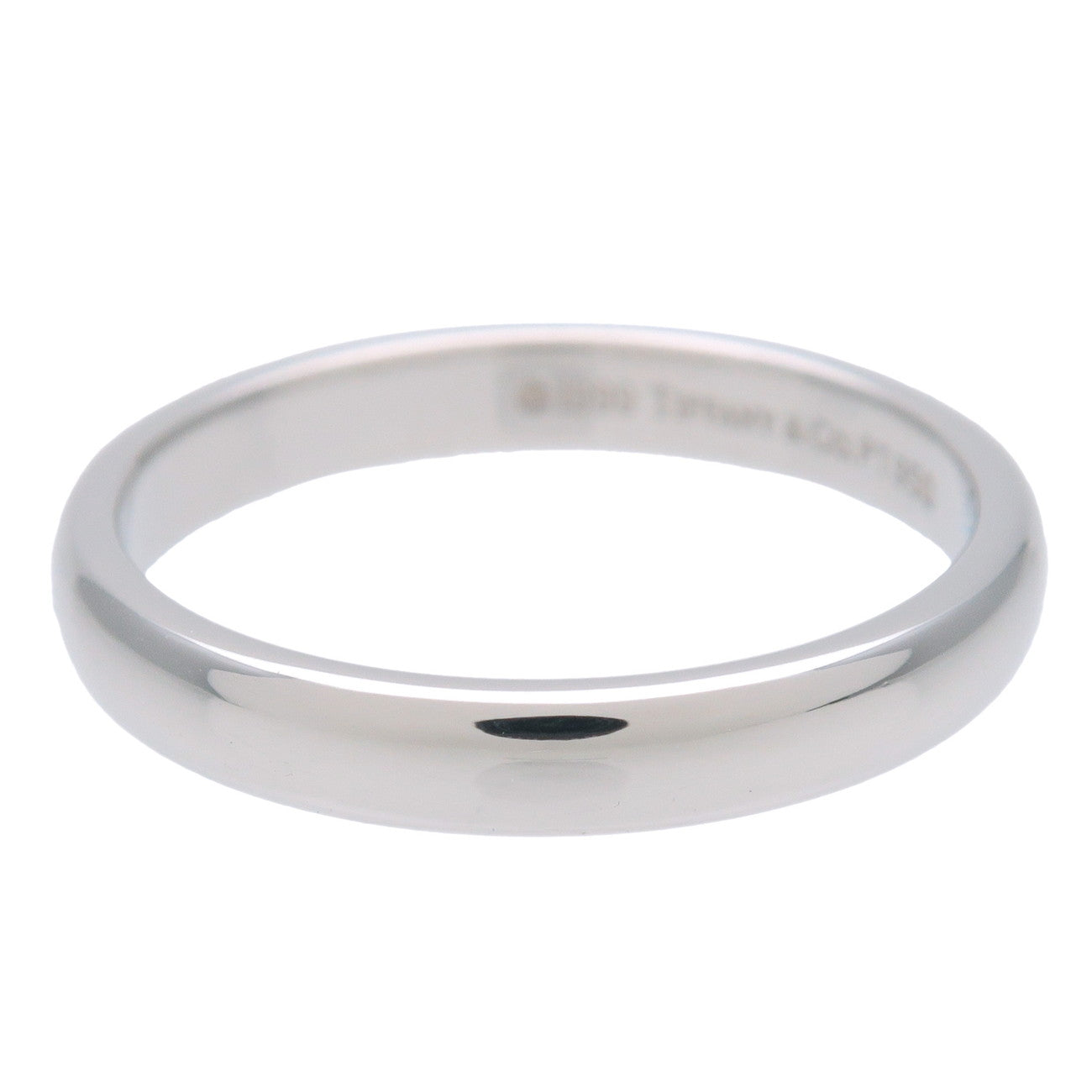 Tiffany & Co Classic Band Ring PT950 US6.5 EU53 HK14 Platinum