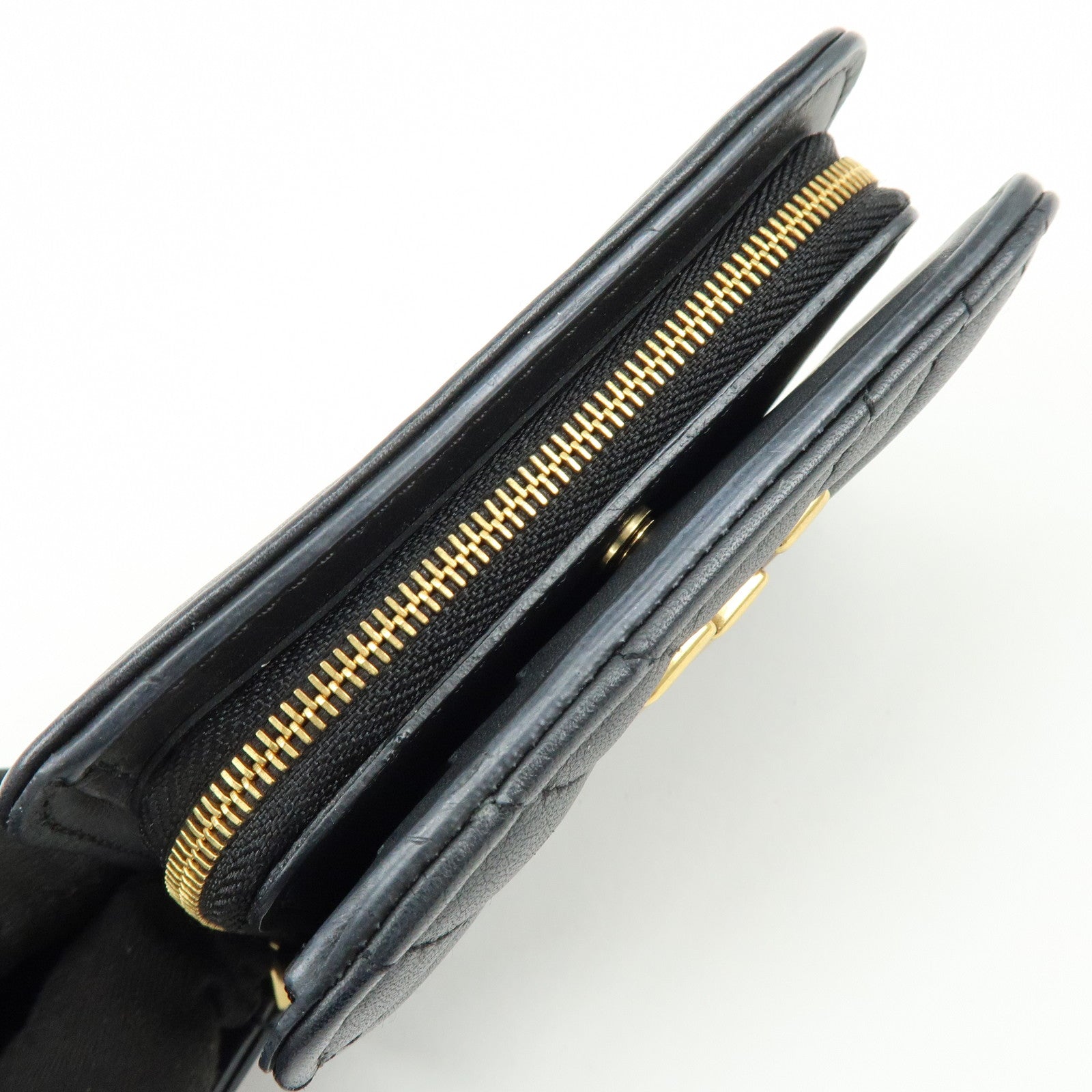 Louis Vuitton New Wave Leather Zippy Compact Wallet Noir M63789