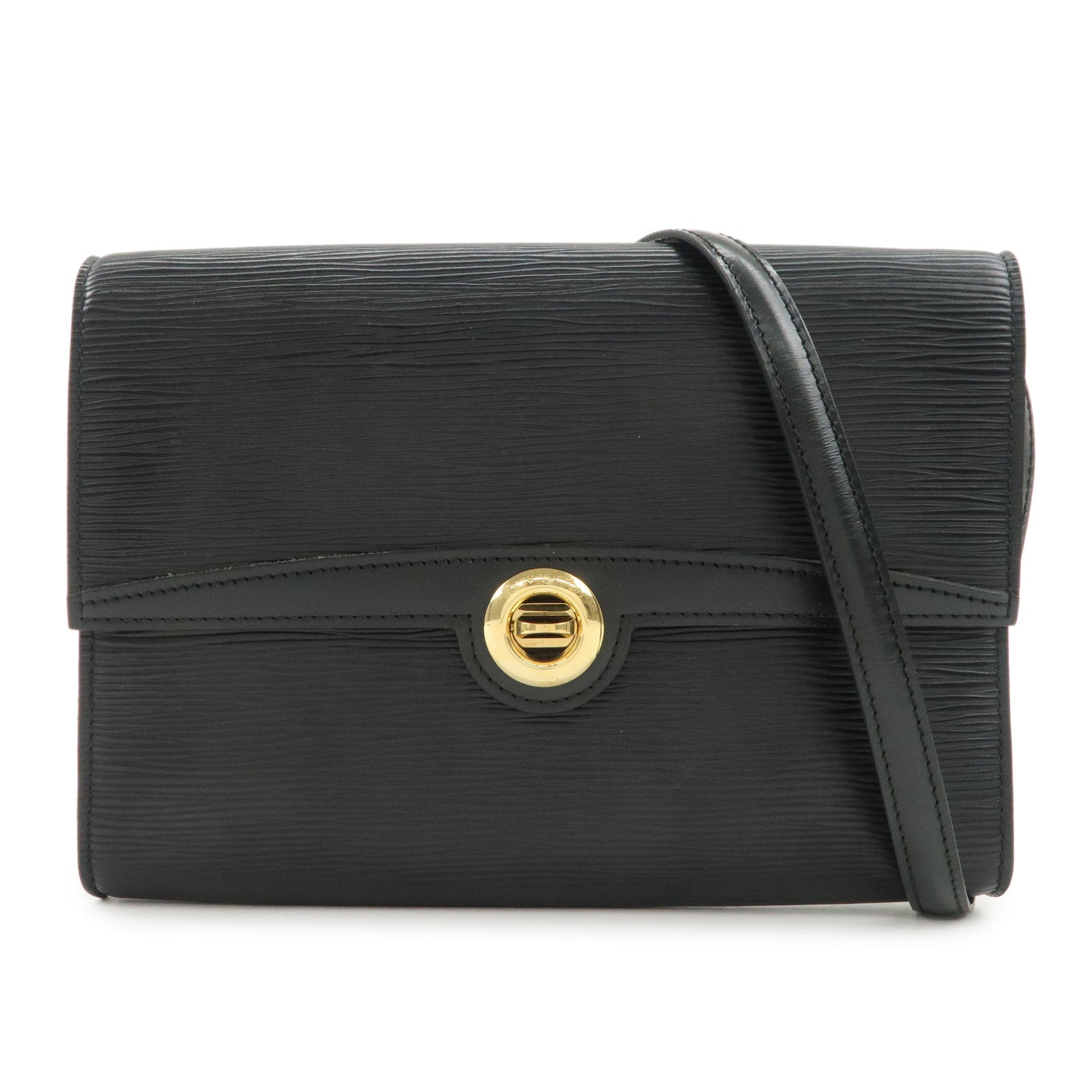 Louis Vuitton Epi Leather Arche Shoulder Crossbody Bag Noir M52572
