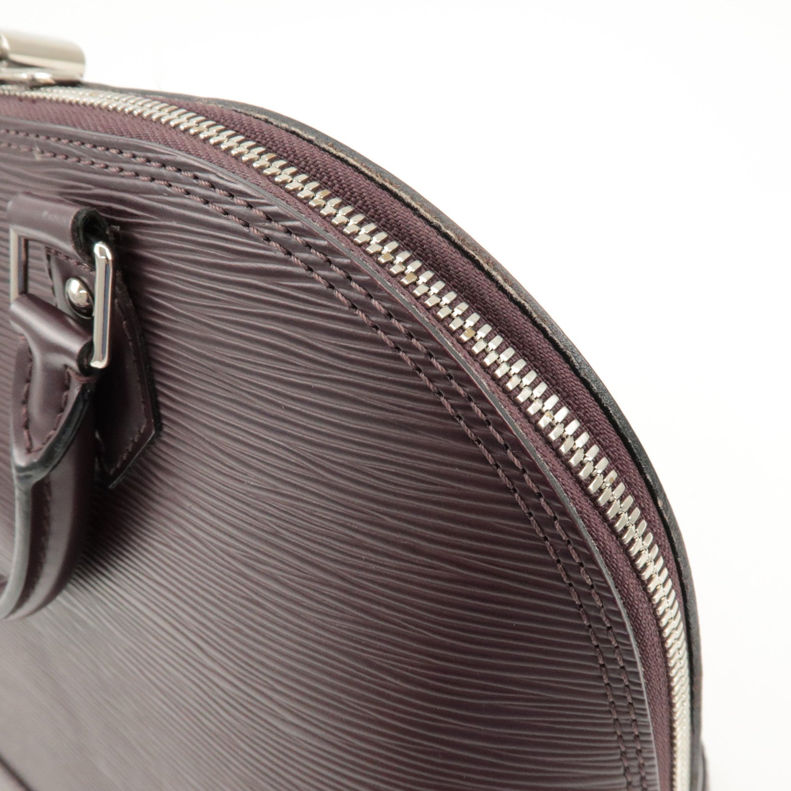 Louis Vuitton Epi Leather Alma PM Hand Bag Cassis M5280K Used