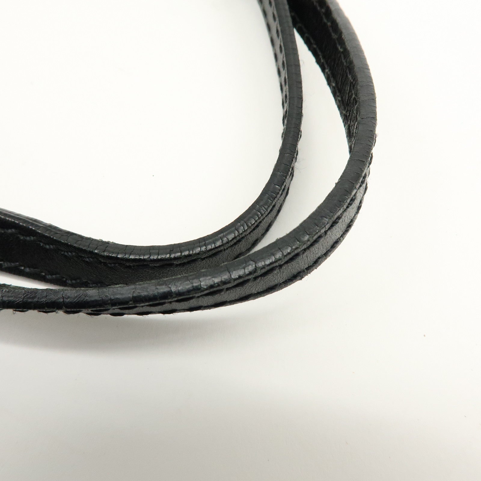 FENDI Zucchino Canvas Leather Tote Bag Shoulder Bag Black 8BH073