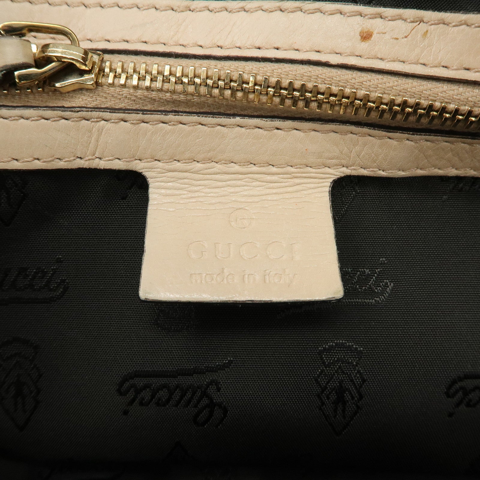 GUCCI Hysteria Patent Leather Hand Bag Tote Bag Yellow 197020