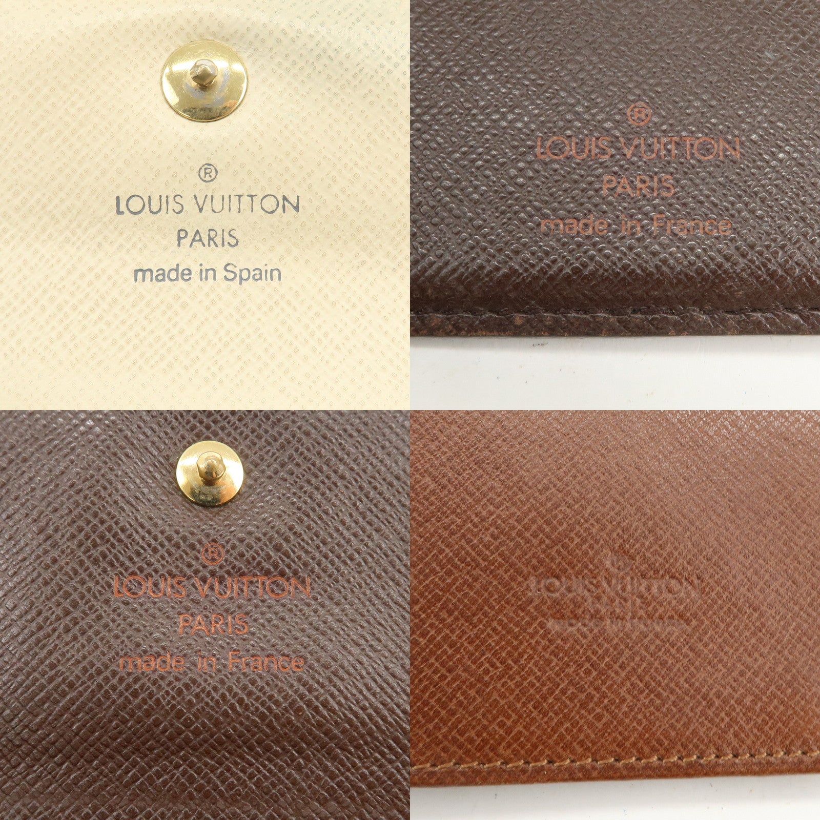 Louis Vuitton Set of 4 Wallets CardCase M60825/N61652/N61721/N63068