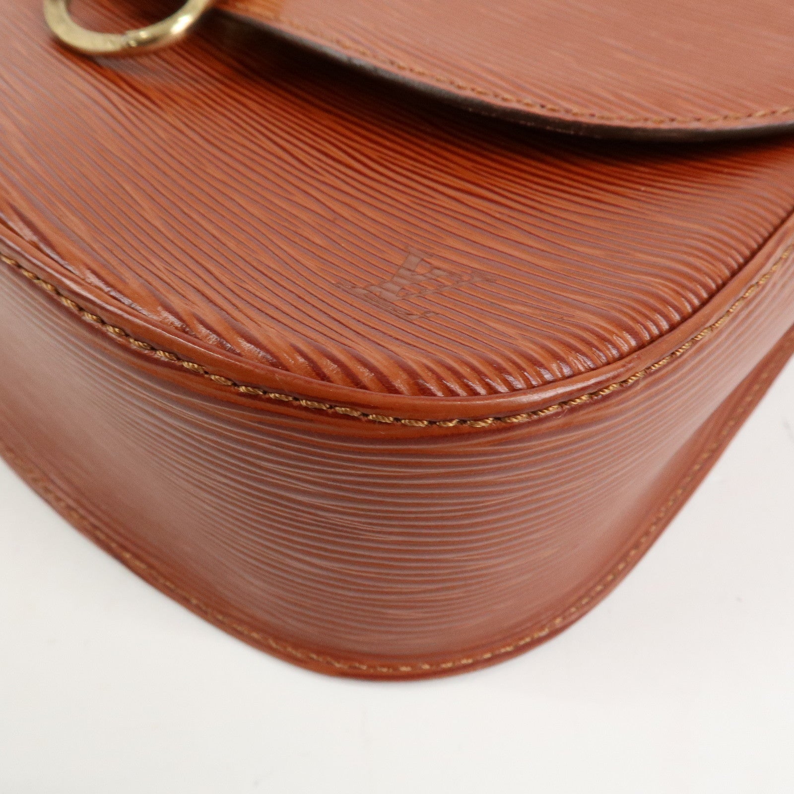 Louis Vuitton Epi Saint Cloud Shoulder Bag Kenya Brown M52193