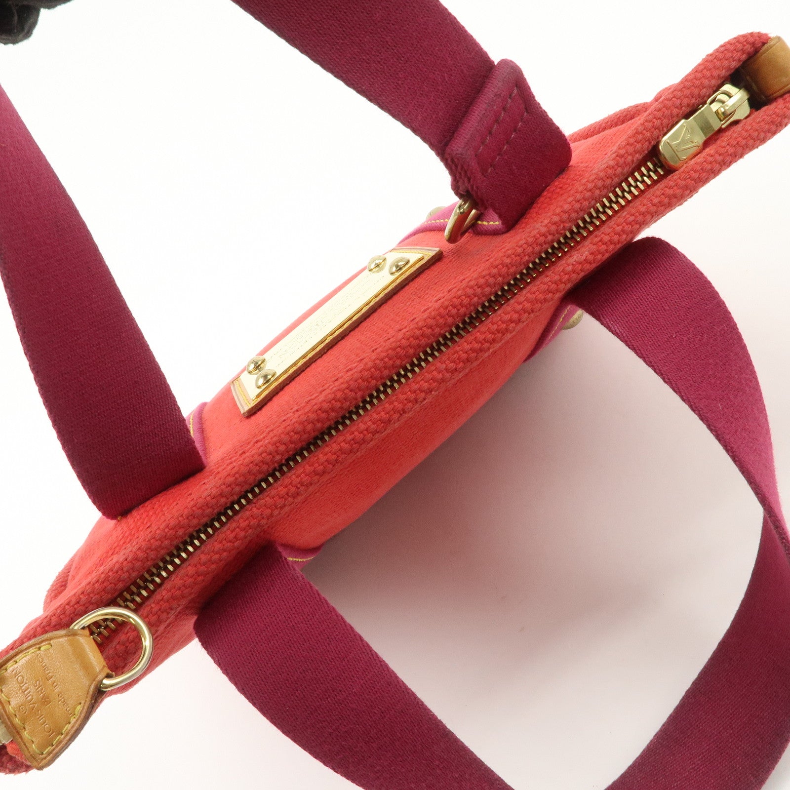 Louis Vuitton Antigua Cabas PM Hand Bag Rouge M40037