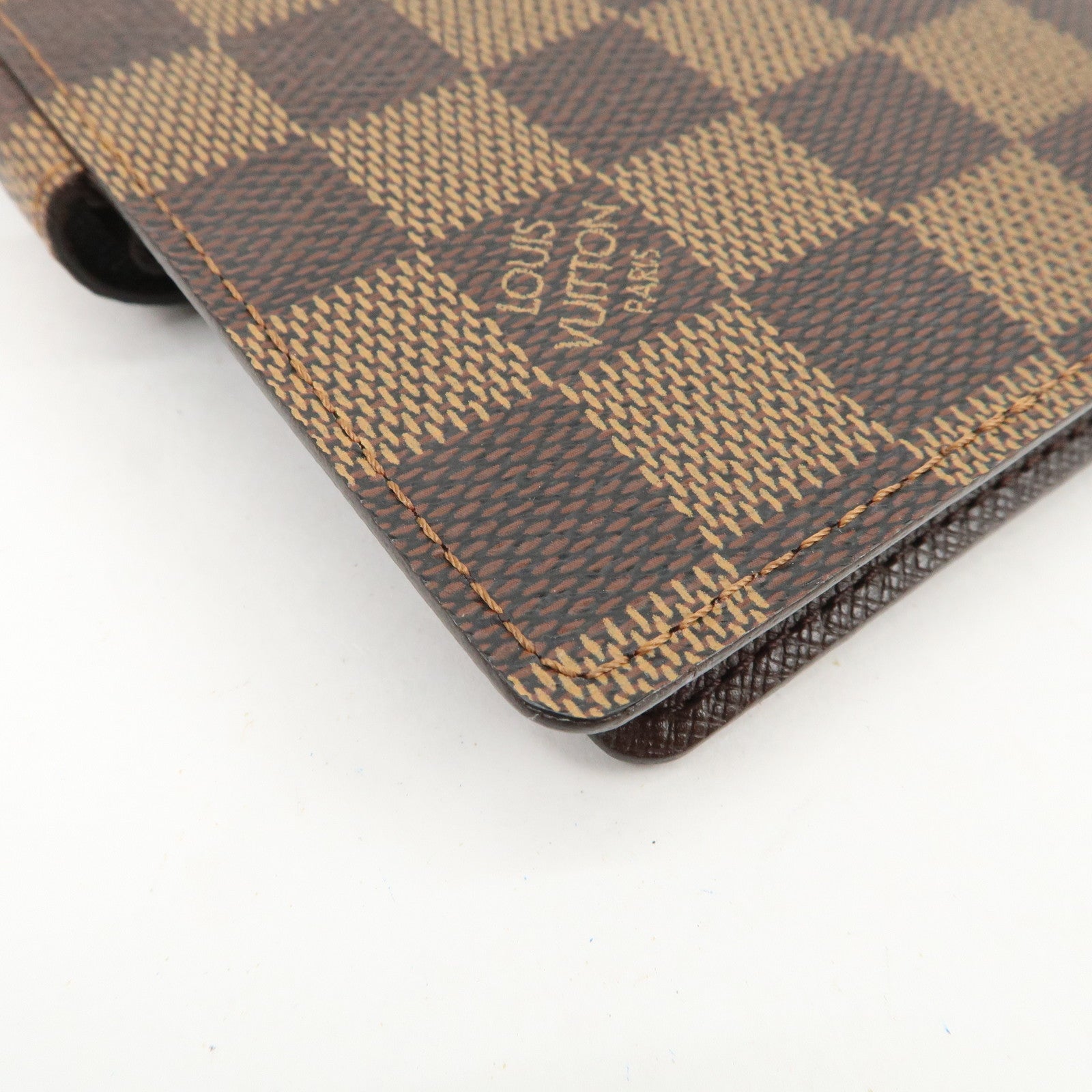 Louis Vuitton Damier Agenda PM Planner Cover Damier Ebene R20700