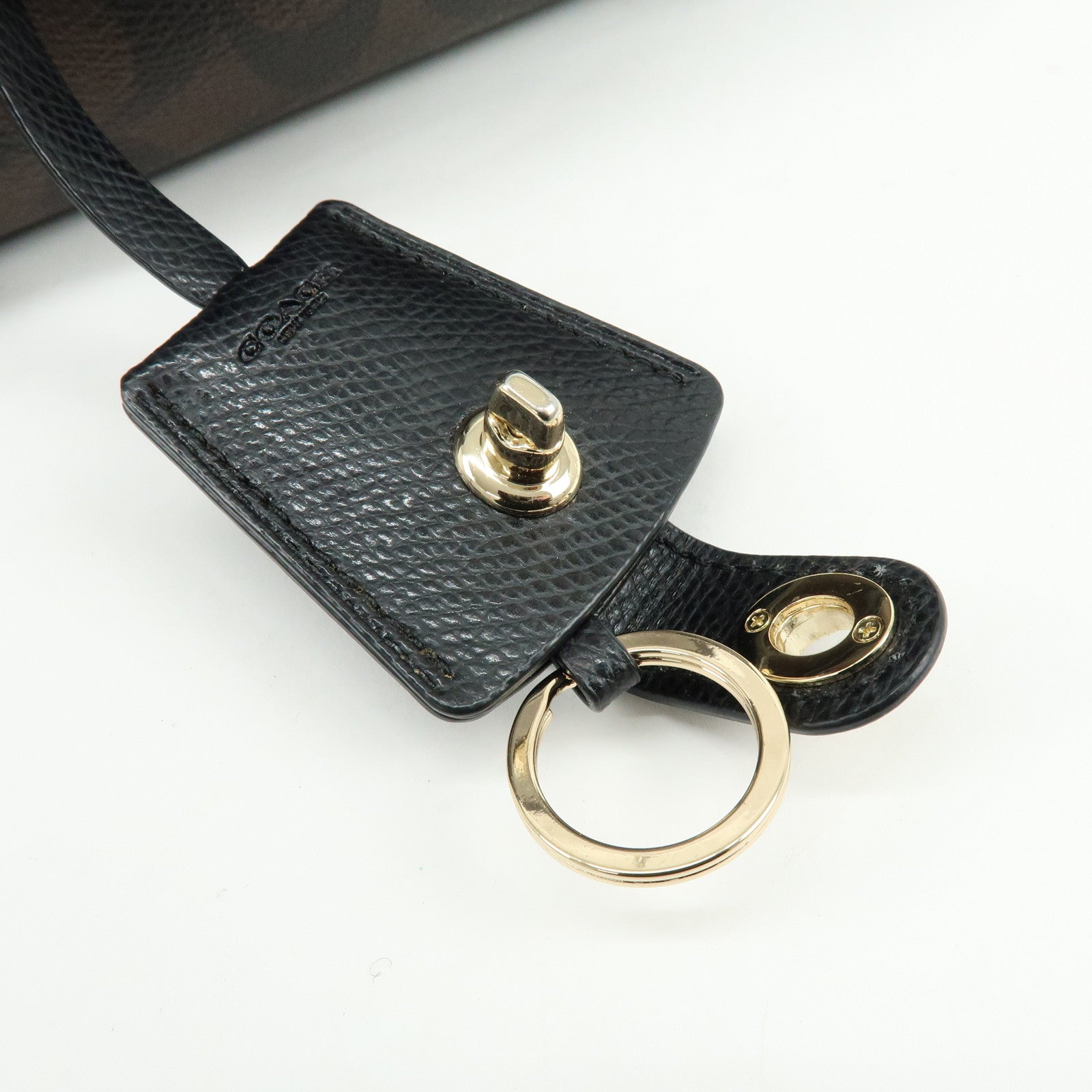 COACH Signature Margot Set of 2 PVC Leather Shoulder Hand Bag Brown