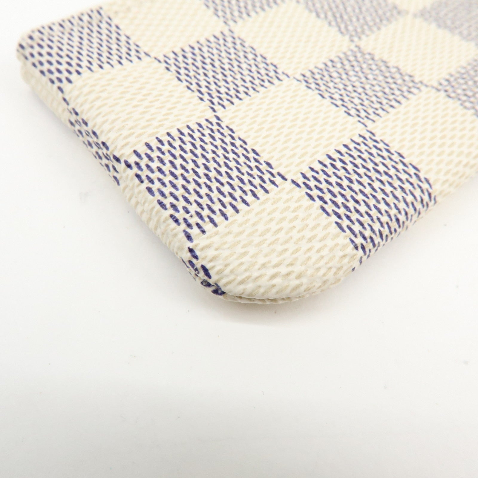 Louis Vuitton Damier Azur Pochette Cles Coin Case N62659