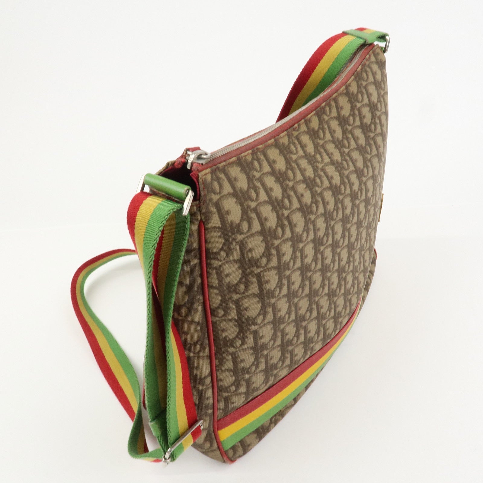 Christian Dior Rasta Trotter PVC Canvas Shoulder Bag Crossbody Bag