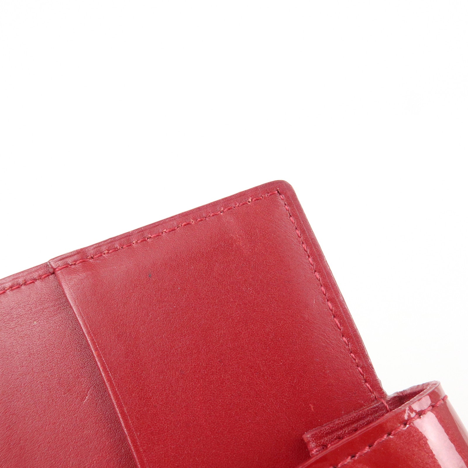 Louis Vuitton Monogram Vernis Agenda Mini Planner Cover Red R21021 Used