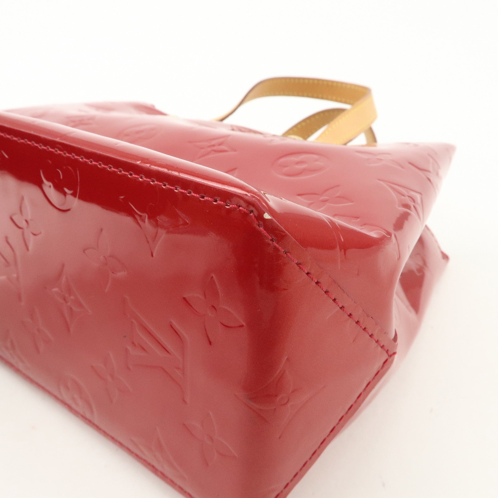 Louis Vuitton Vernis Lead PM Hand Bag Pomme d'Amour M91990