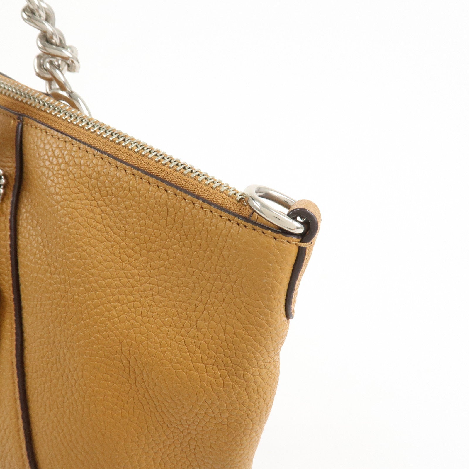 COACH Prairie Leather 2Way Shoulder Bag Hand Bag Brown