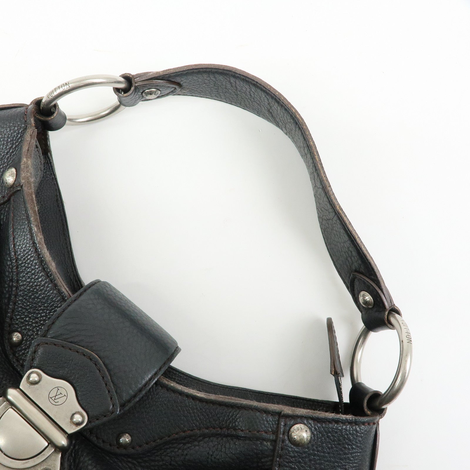 Louis Vuitton Monogram Mahina Solar PM Shoulder Bag Noir M93127