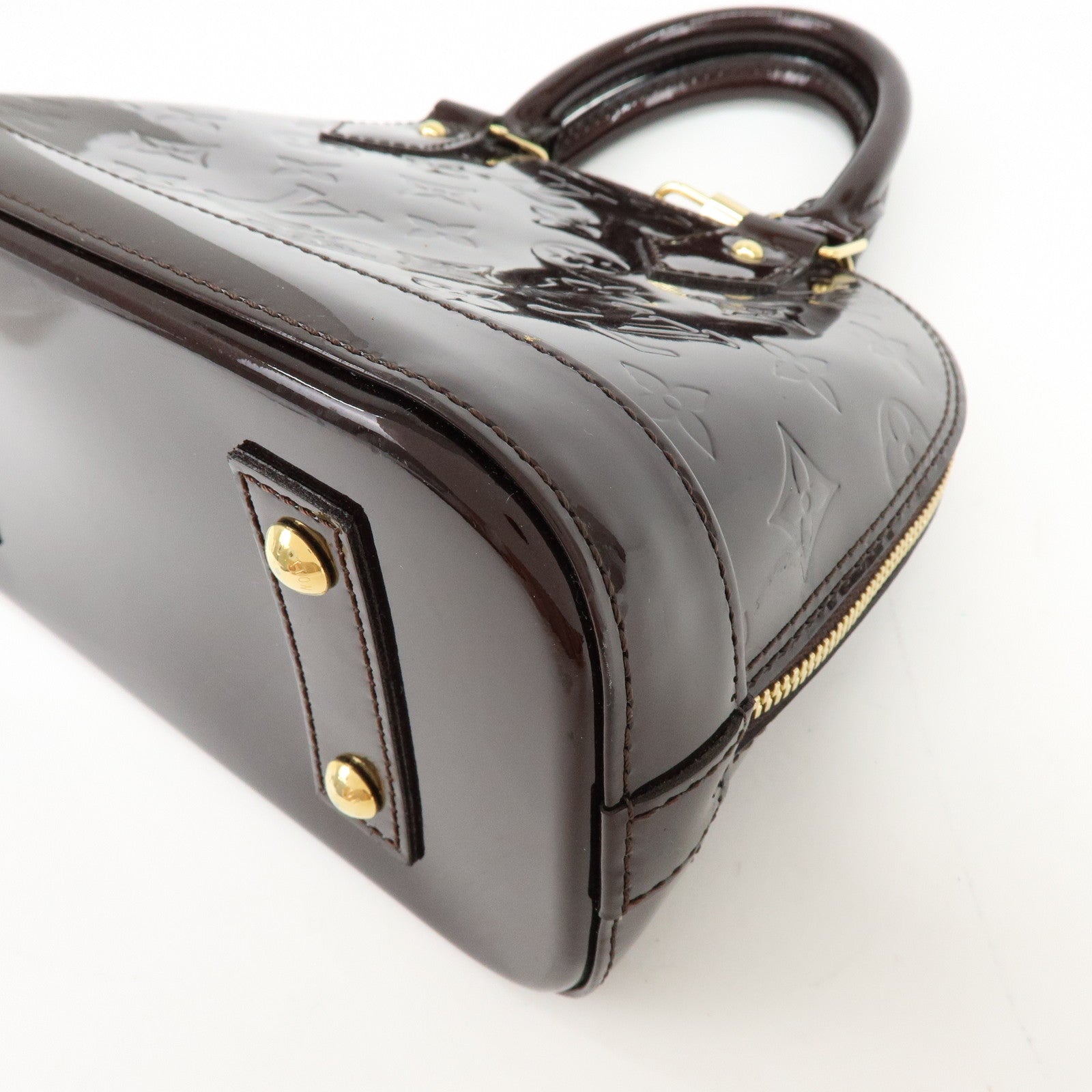 Louis Vuitton Monogram Vernis Alma BB 2Way Bag Amarante M91678