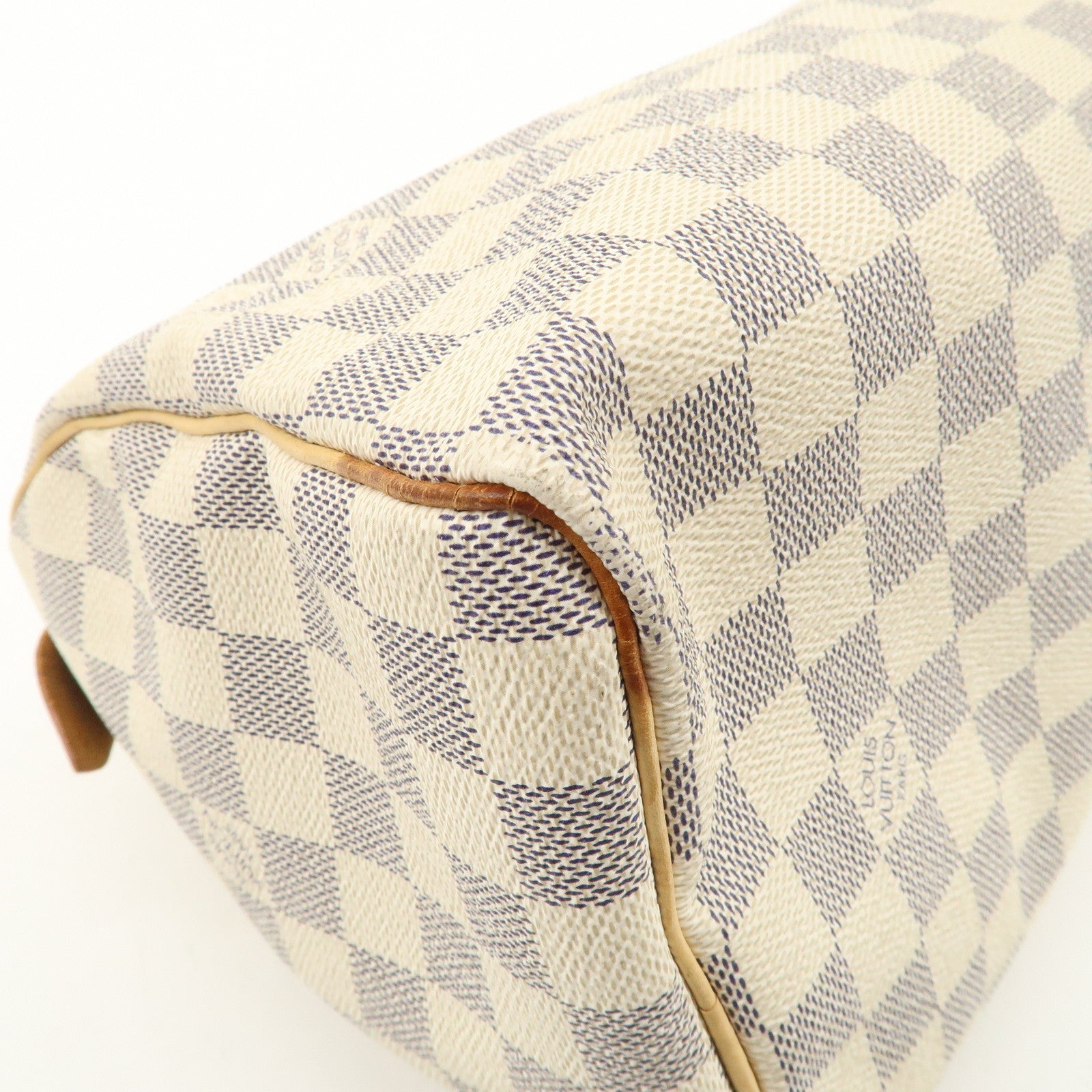 Louis Vuitton Damier Azur Speedy 25 Boston Bag Hand Bag N41534 Used