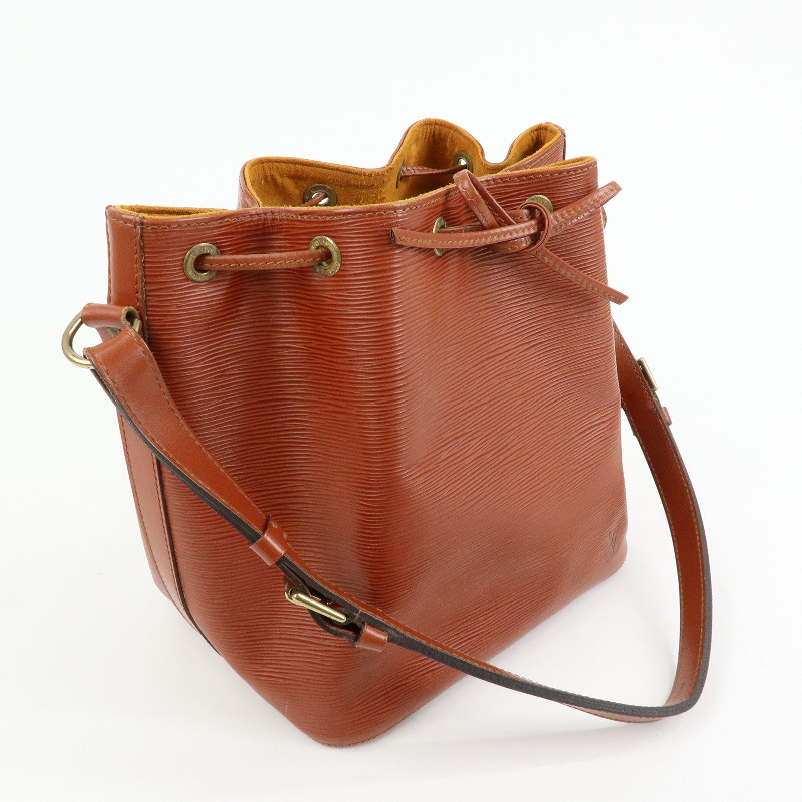 Louis Vuitton Epi Petit Noe Shoulder Bag Kenya Brown M44103