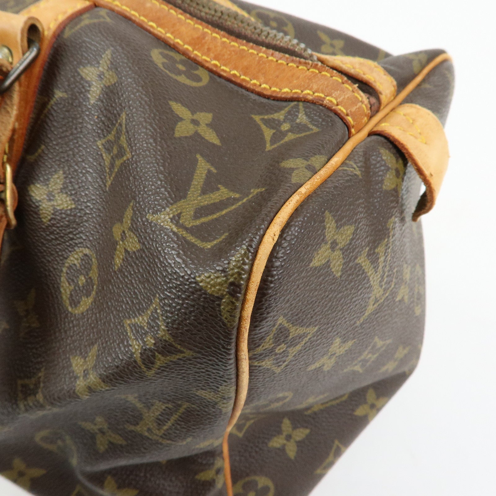 Louis Vuitton Monogram Sac Souple 35 Boston Bag Brown M41626