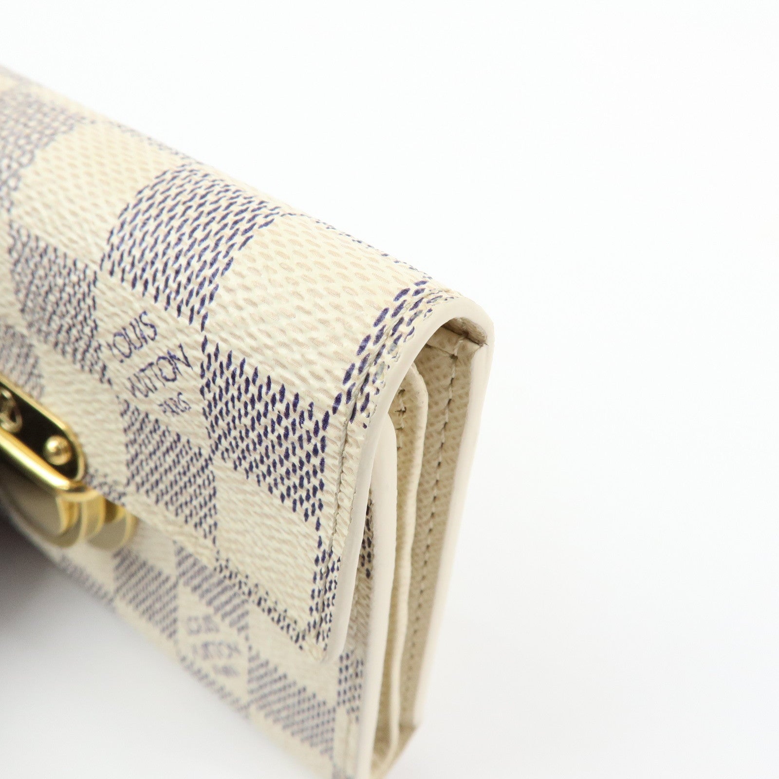 Louis Vuitton Damier Azur Compact Wallet Portefeuille Koala N60013