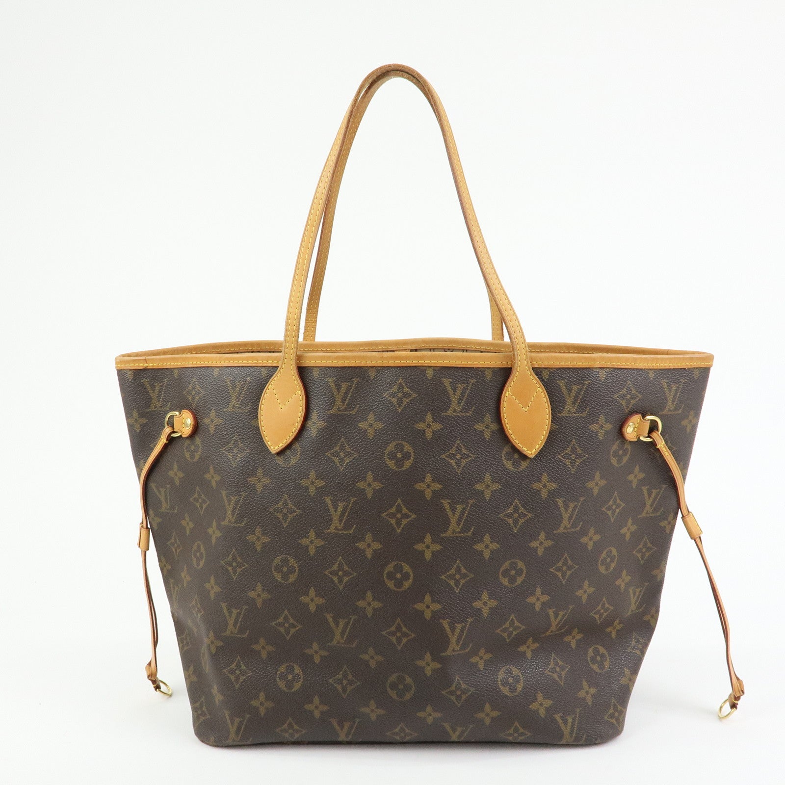Louis Vuitton Monogram Neverfull MM Tote Shoulder Bag Brown M40156