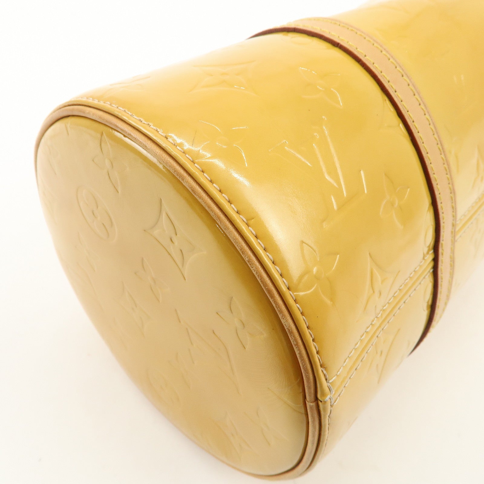 Louis Vuitton Monogram Vernis Leather Bedford Hand Bag Beige M91329