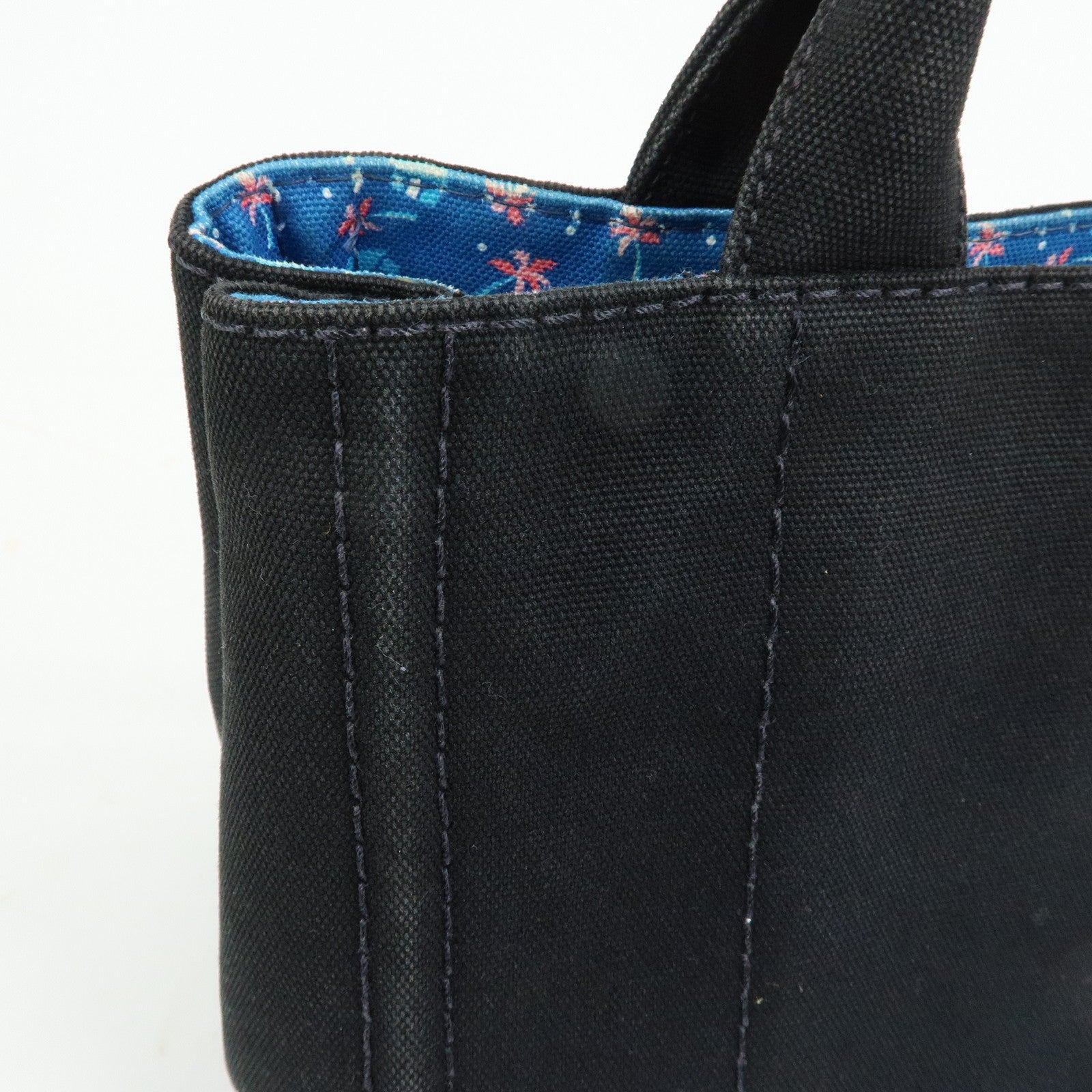 PRADA Triangle Logo Canapa Mini Canvas 2Way Bag Hand Bag 1BG439