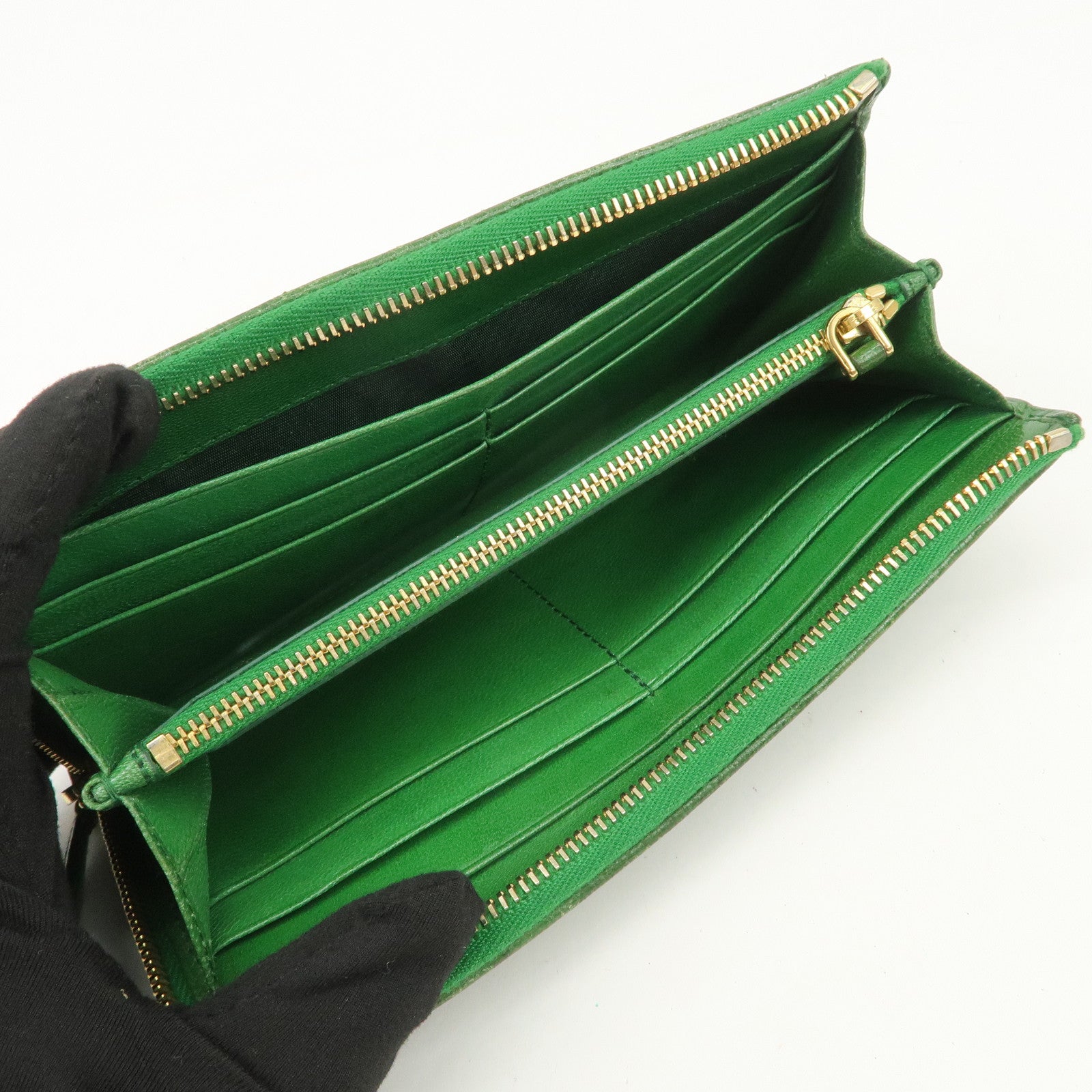 PRADA Leather Saffiano Leather Set of 3 Long Wallet 1MH132/1M1132