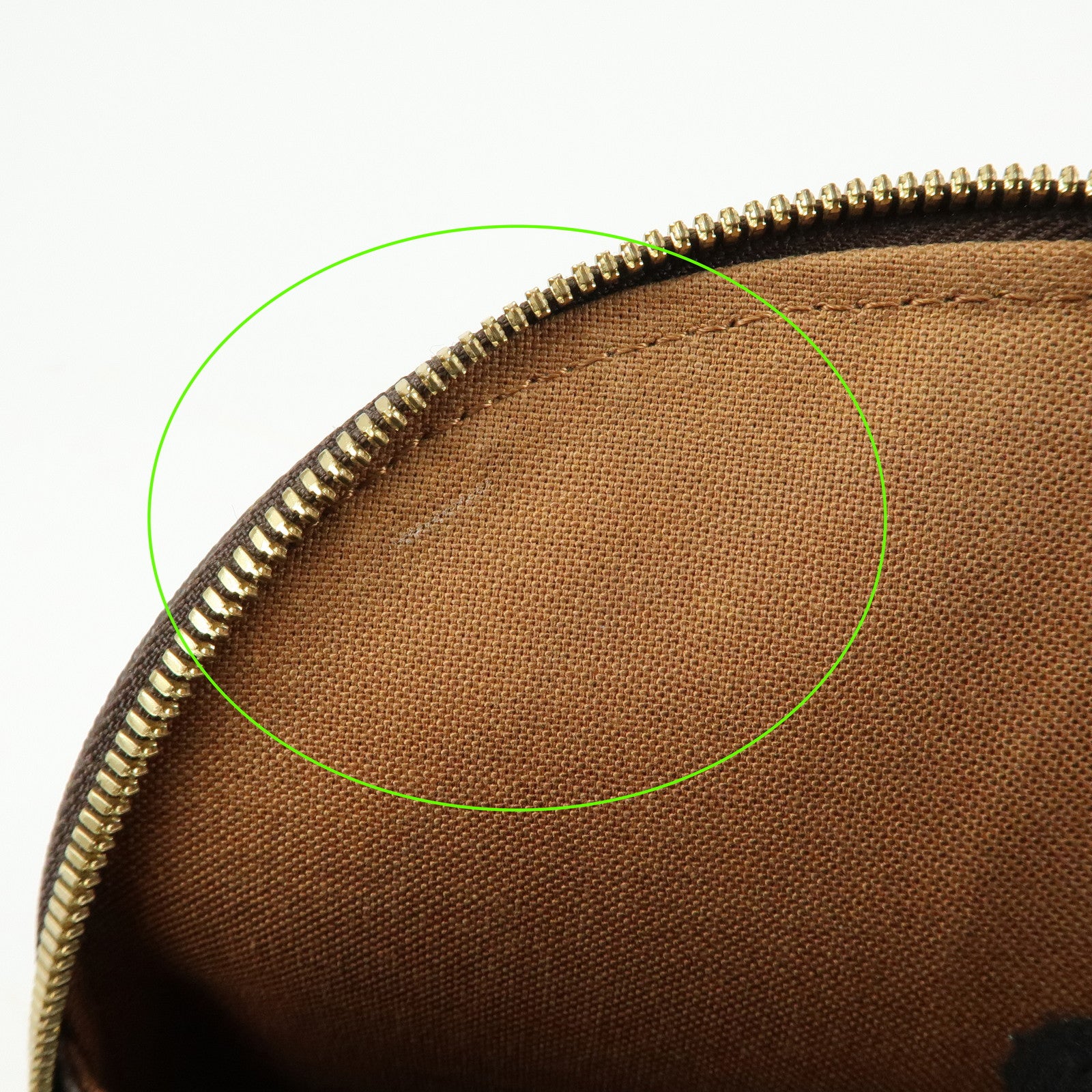 Louis Vuitton Monogram Canvas Leather Alma PM Hand Bag Brown M51130