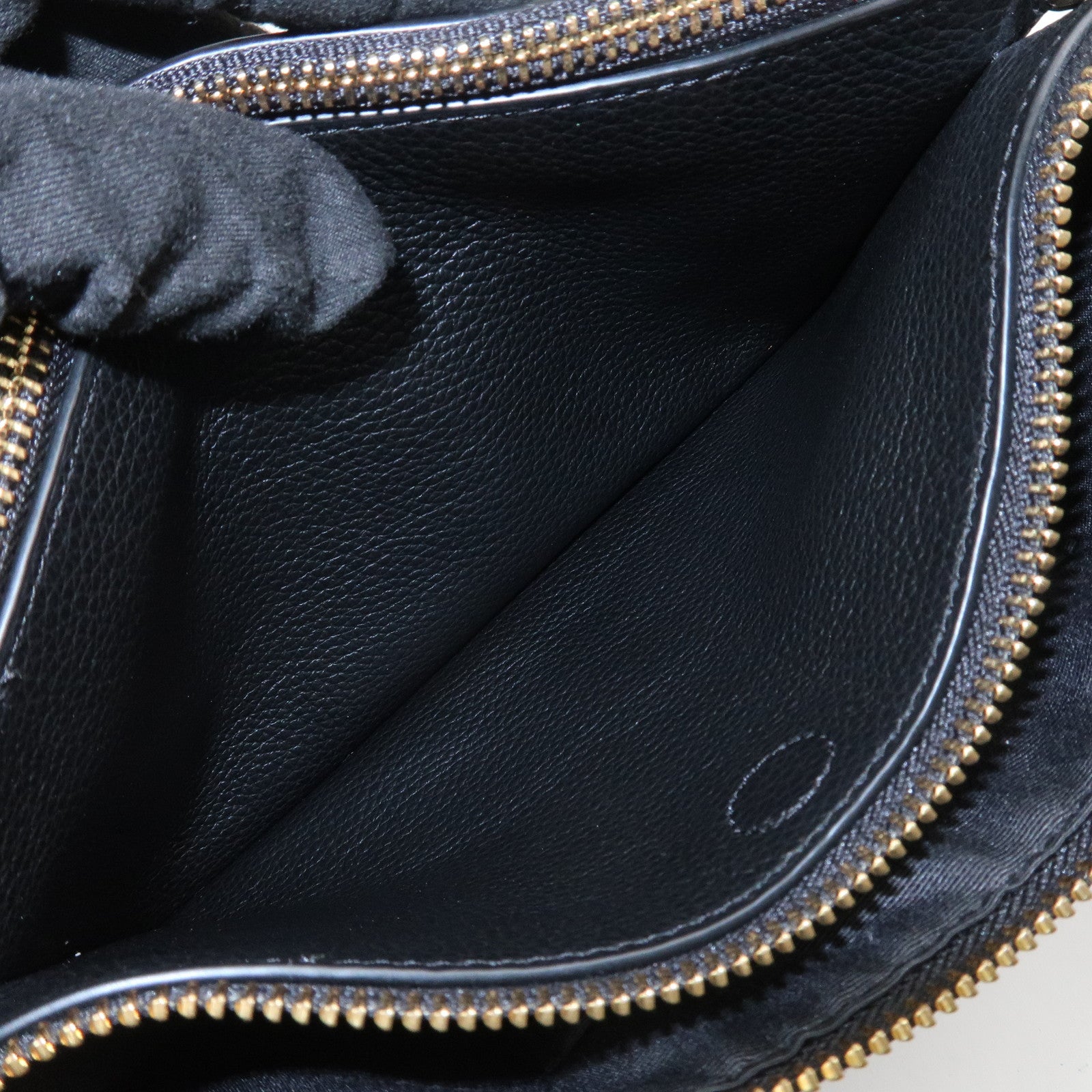 COACH Logo Leather Shoulder Bag Crossbody Bag Black