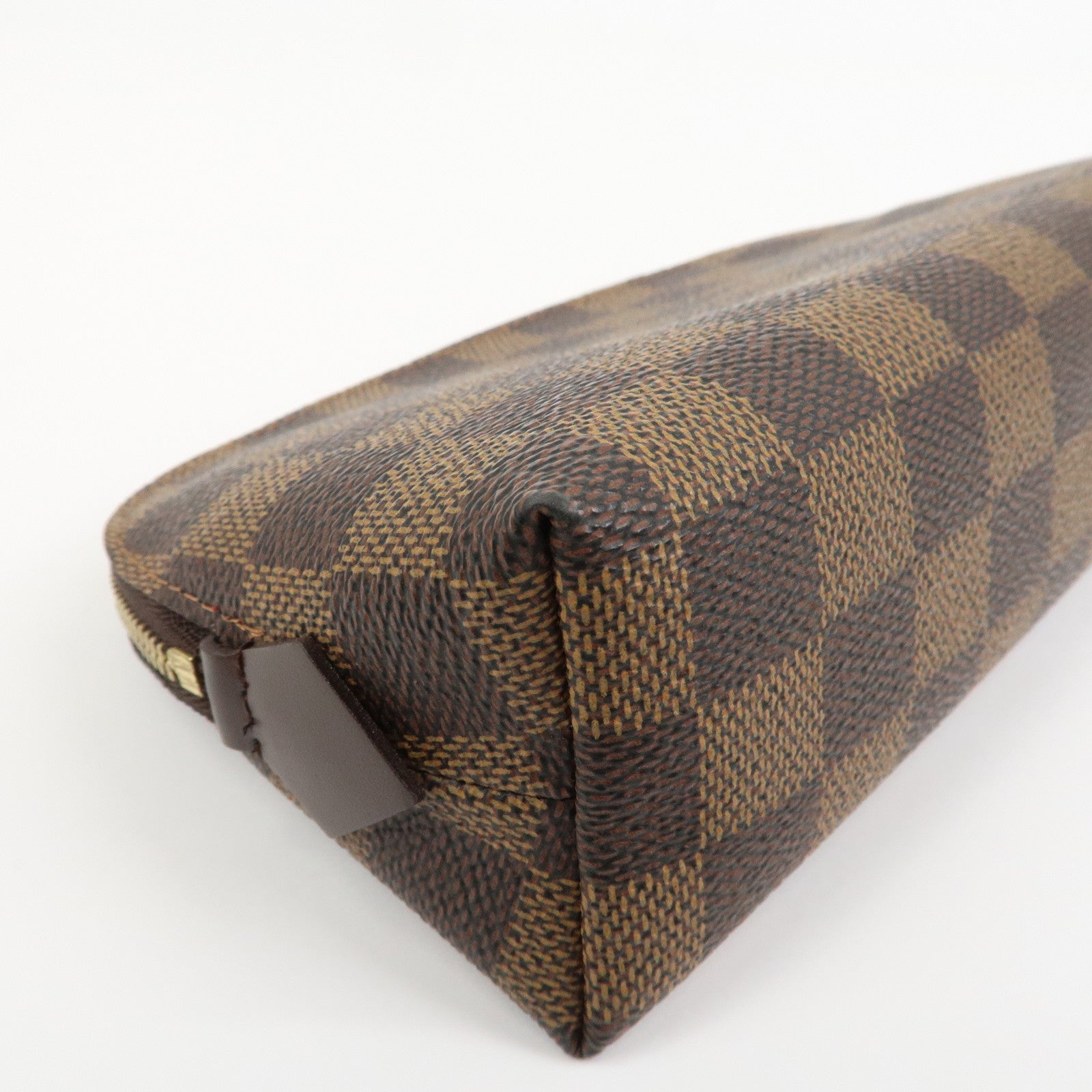 Louis Vuitton Damier Pochette Cosmetic PM Pouch Brown N47516