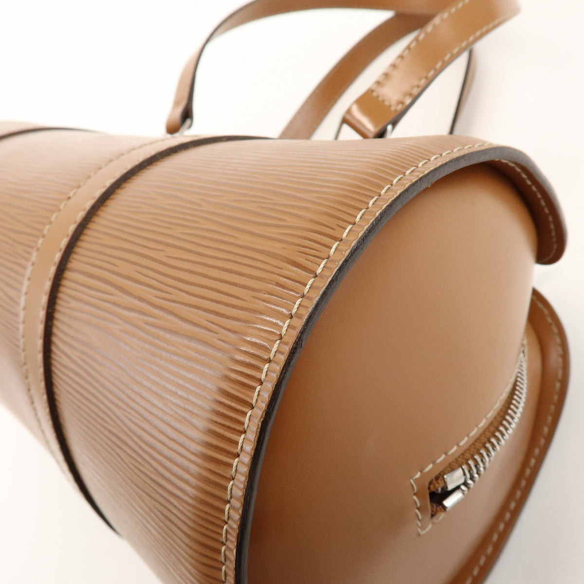Louis Vuitton Epi Soufflot Leather Shoulder Hand Bag Canelle M52861