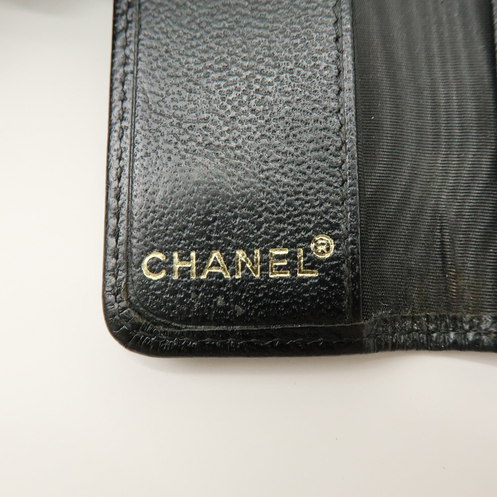 CHANEL COCO Mark Leather Key Case Key Holder Black