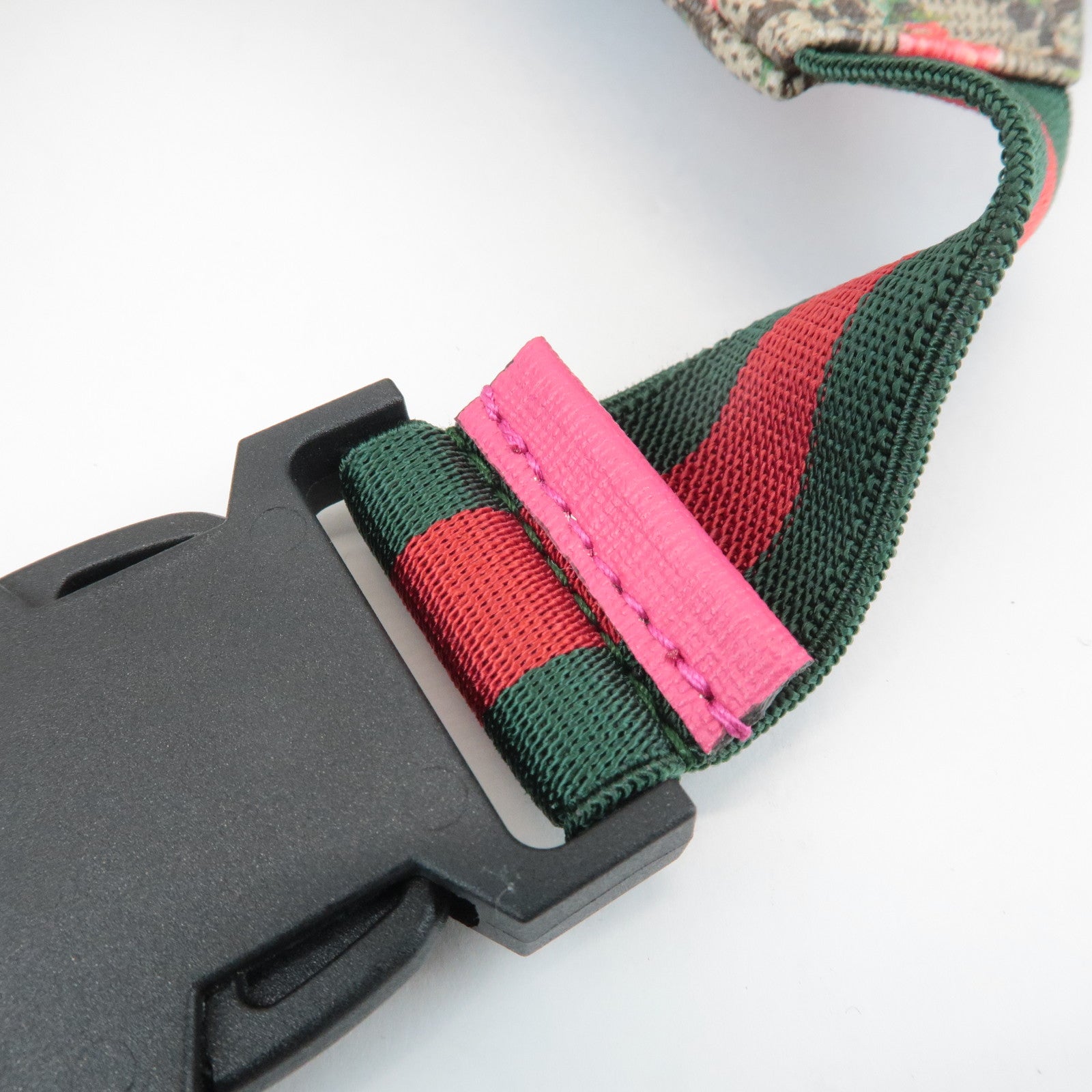 GUCCI GG Supreme Childrens Bambi Floral Waist Bag Beige Pink 502095 Used