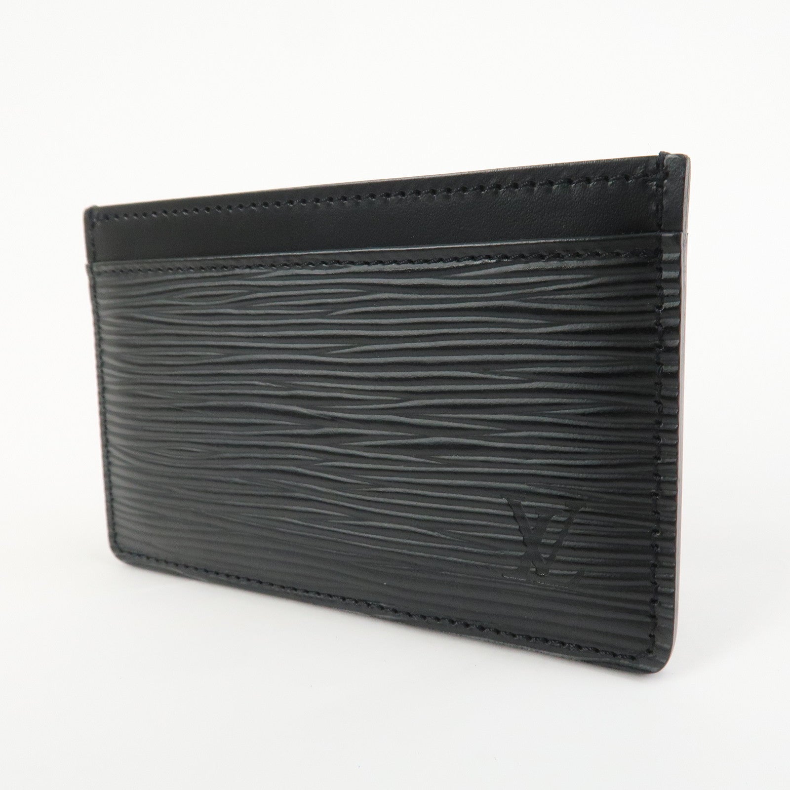 Louis Vuitton Epi Leather Porte Cartes Simple Card Case Noir M63512