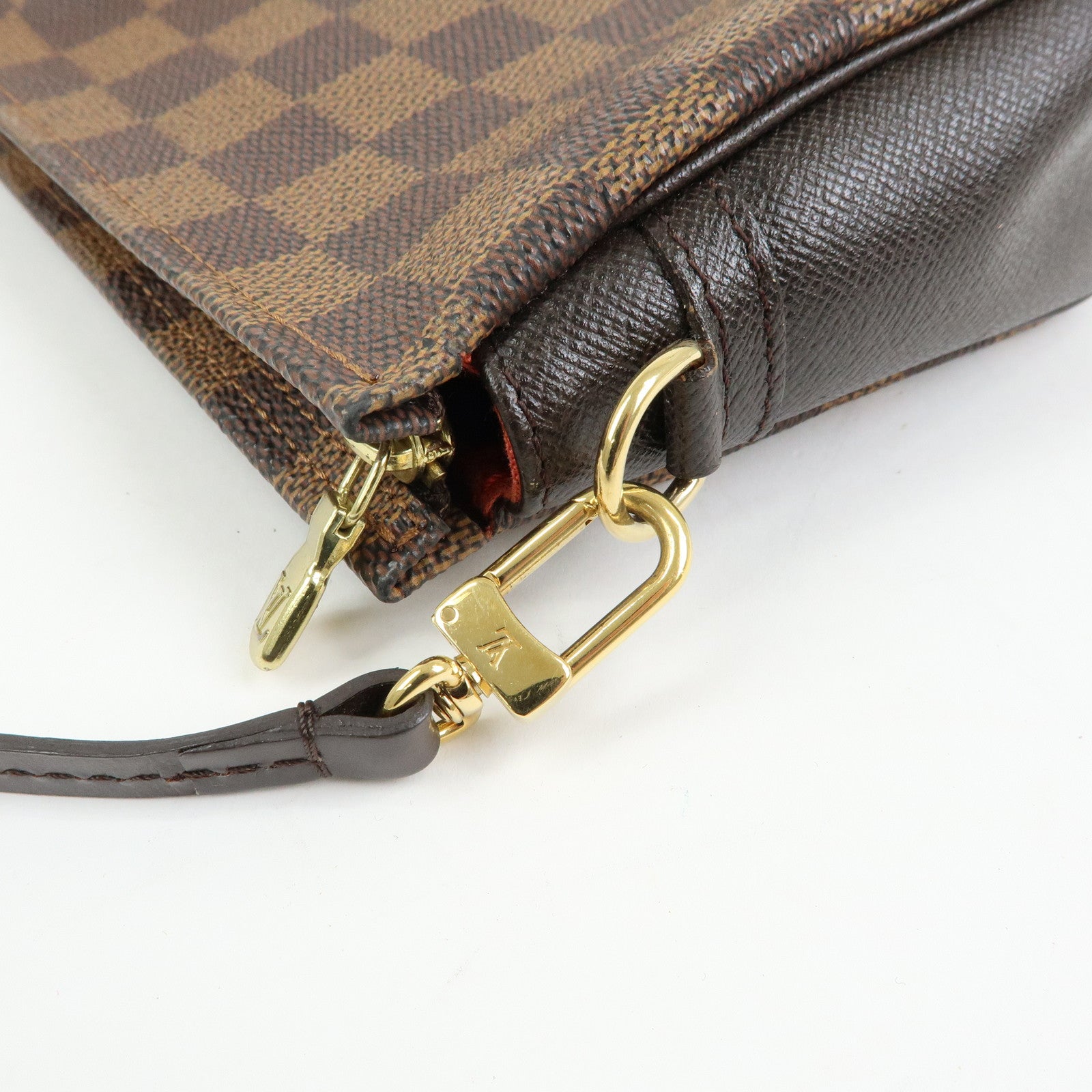 Louis Vuitton Damier Trousse Makeup Accessory Pouch Brown N51982