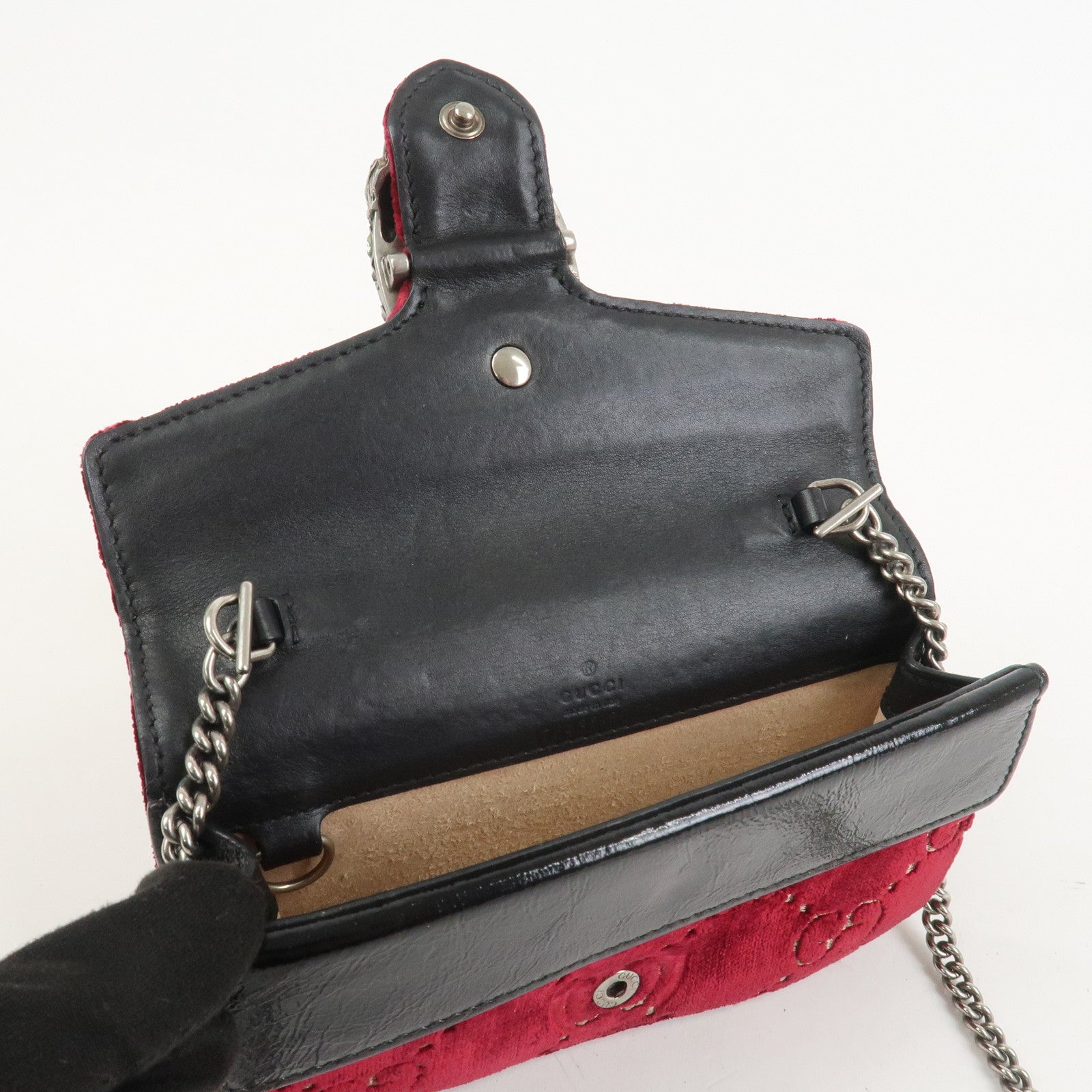 GUCCI Dionysus Super Mini Bag Leather Chain Shoulder Bag 476432