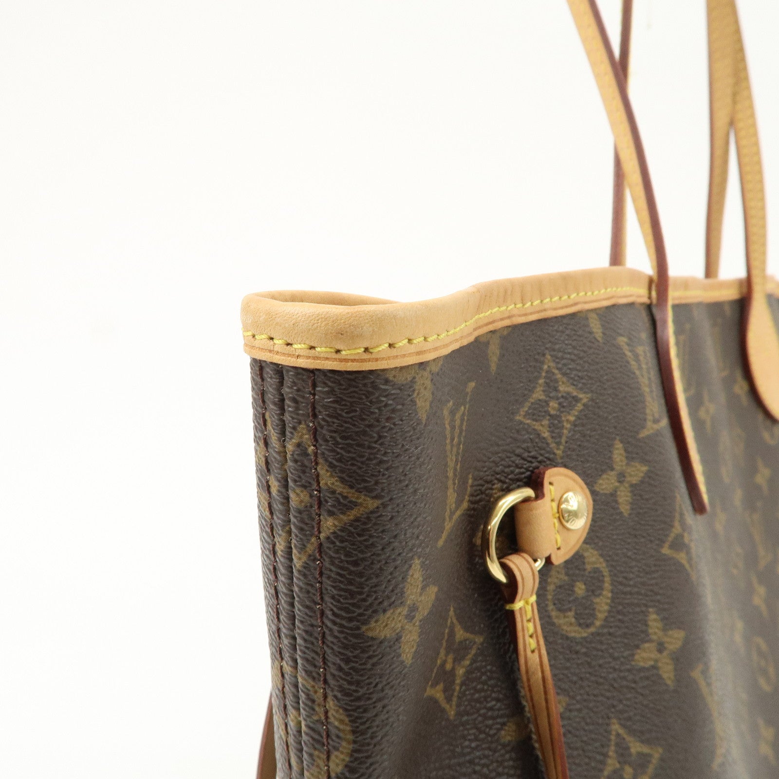Louis Vuitton Monogram Neverfull MM Tote Bag Brown M40156 Used