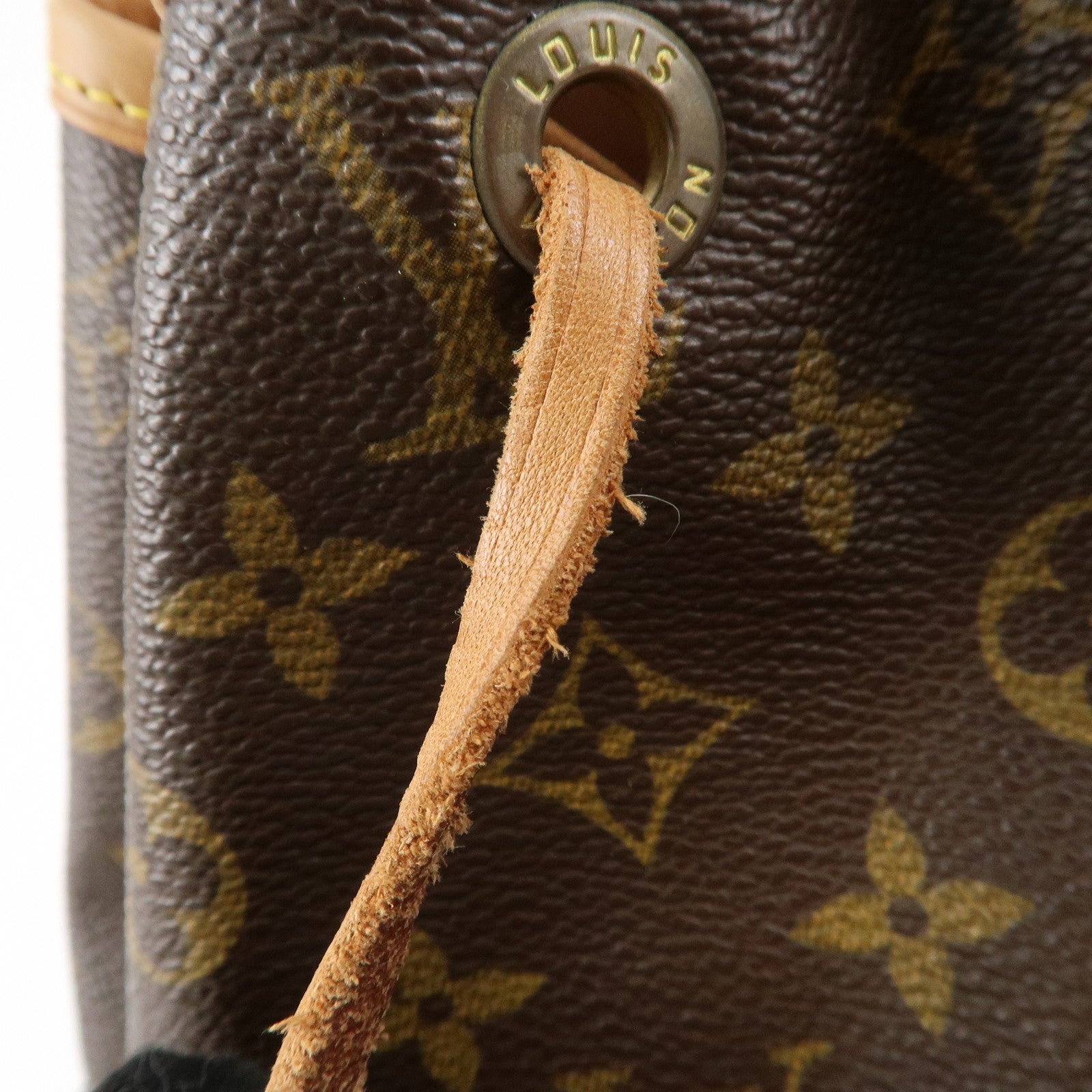 Louis Vuitton Monogram Montsouris MM Back Pack Ruck Sack M51136 Used