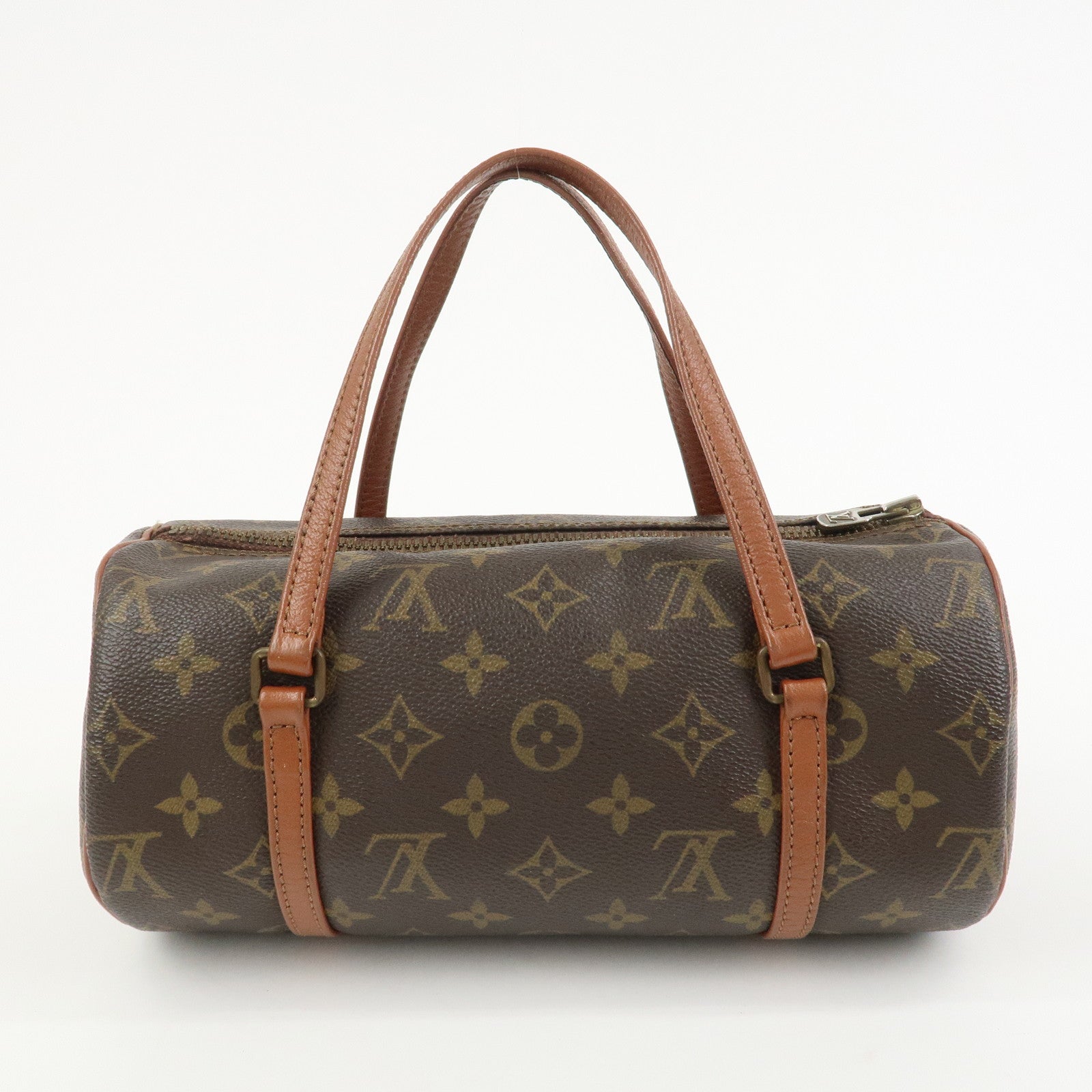 Louis Vuitton Monogram Papillon 26 Hand Bag Old Style Brown M51366