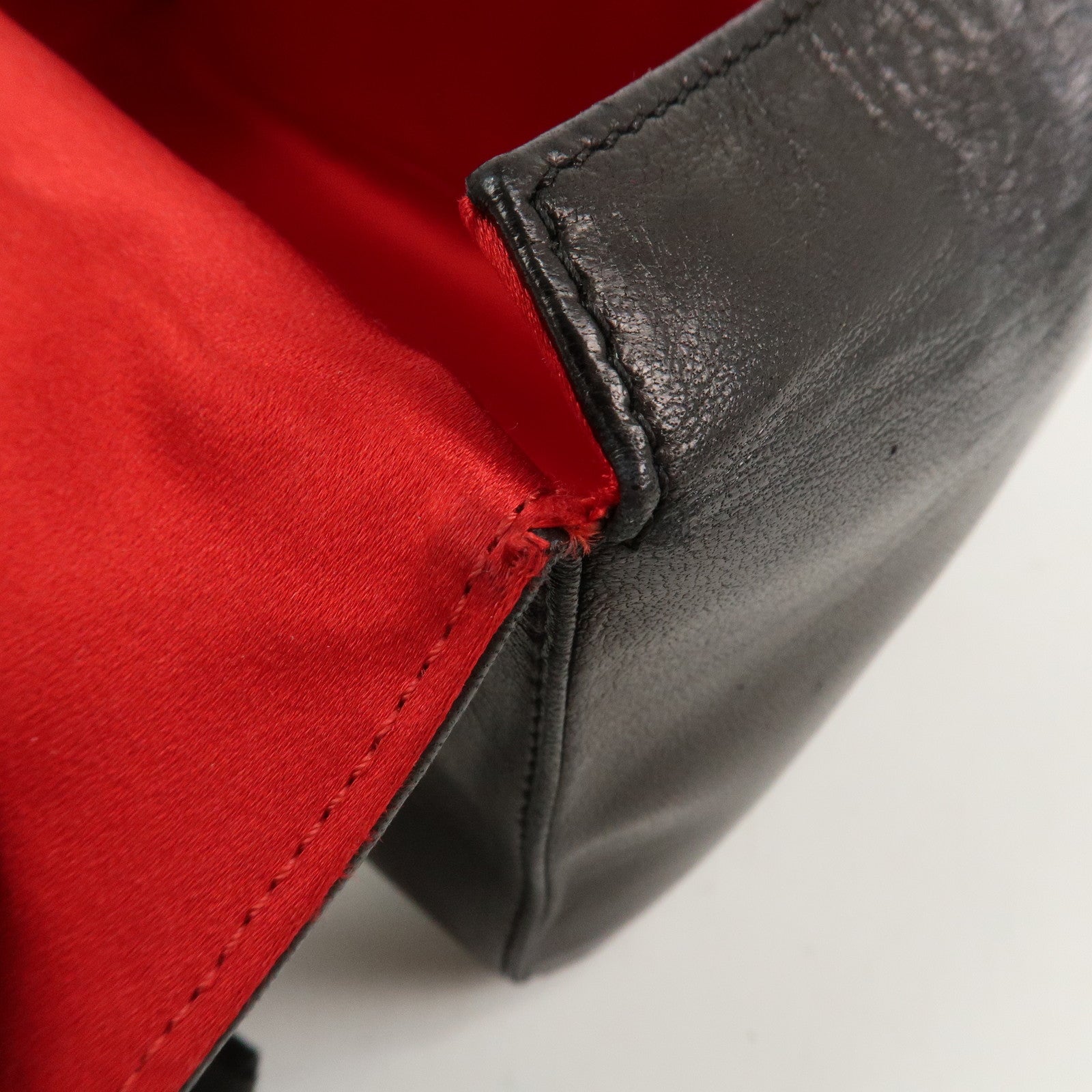 FENDI Nappa Leather Hand Bag Shoulder Bag Black 10163350001