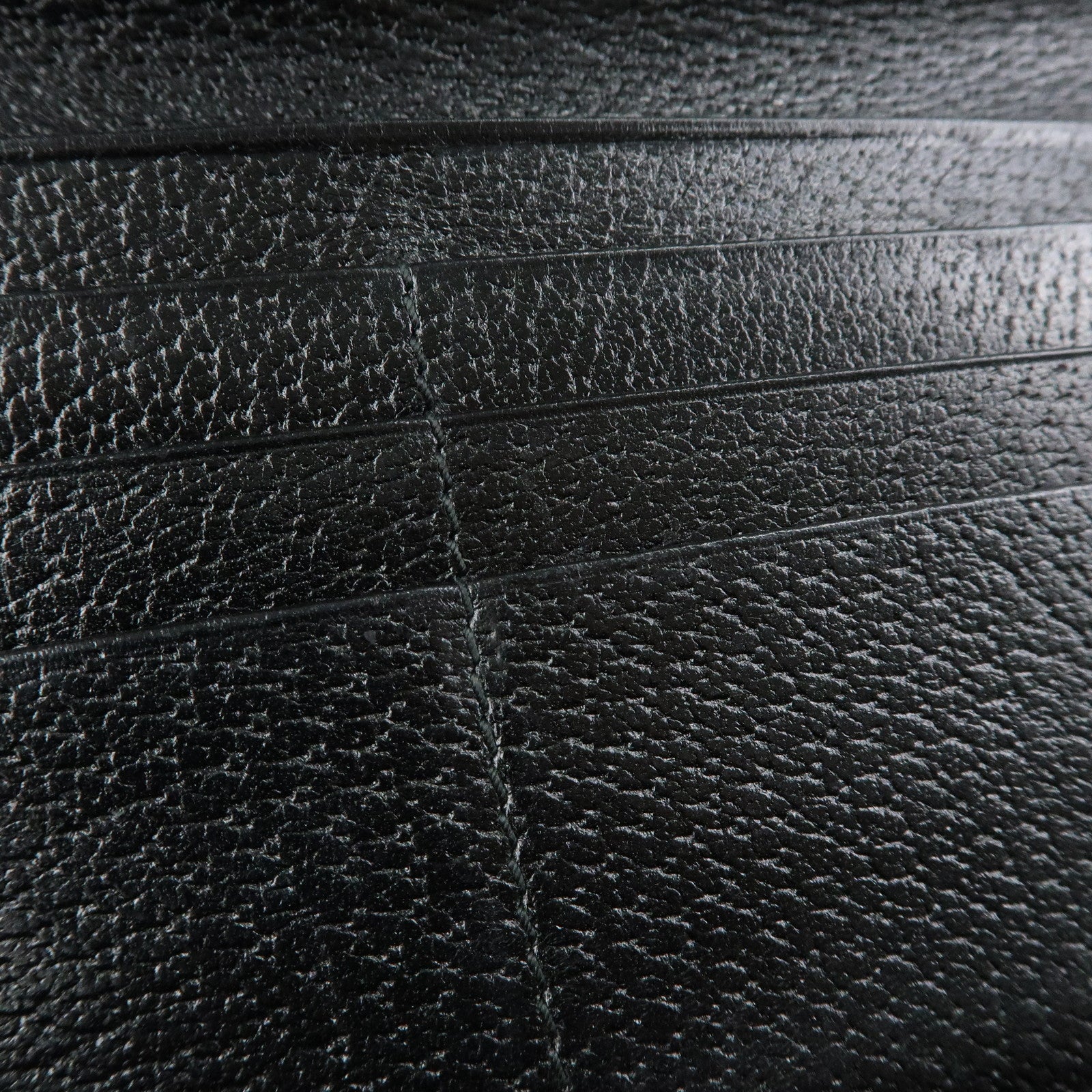 GUCCI Princy GG Canvas Leather Long Wallet Black 167468