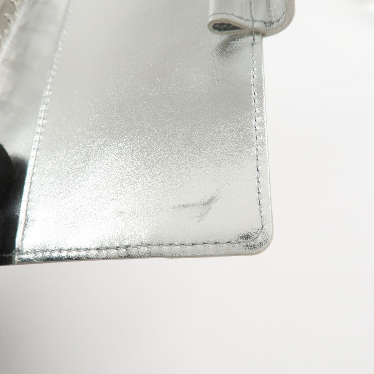 Louis Vuitton Monogram Miroir Agenda PM Planner Cover Argent R20963