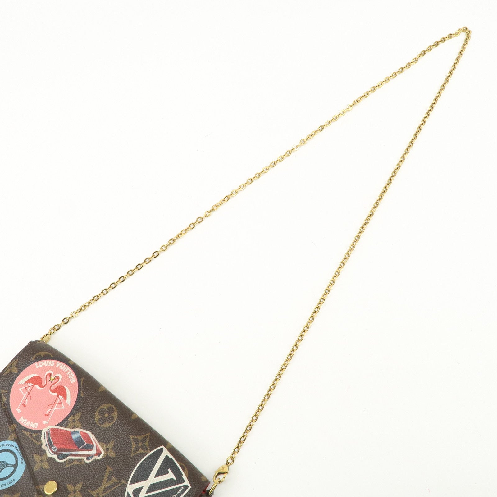 Louis Vuitton Monogram Pochette Felicie My World Tour Brown M62145