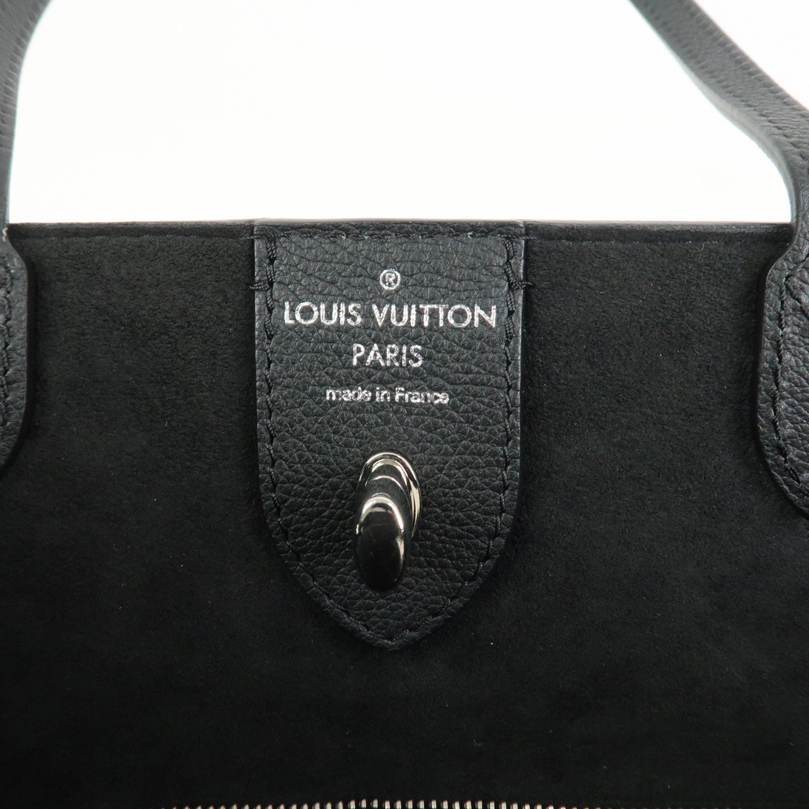 Louis Vuitton Lockme Cabas Leather Tote Bag Hand Bag Noir M42291