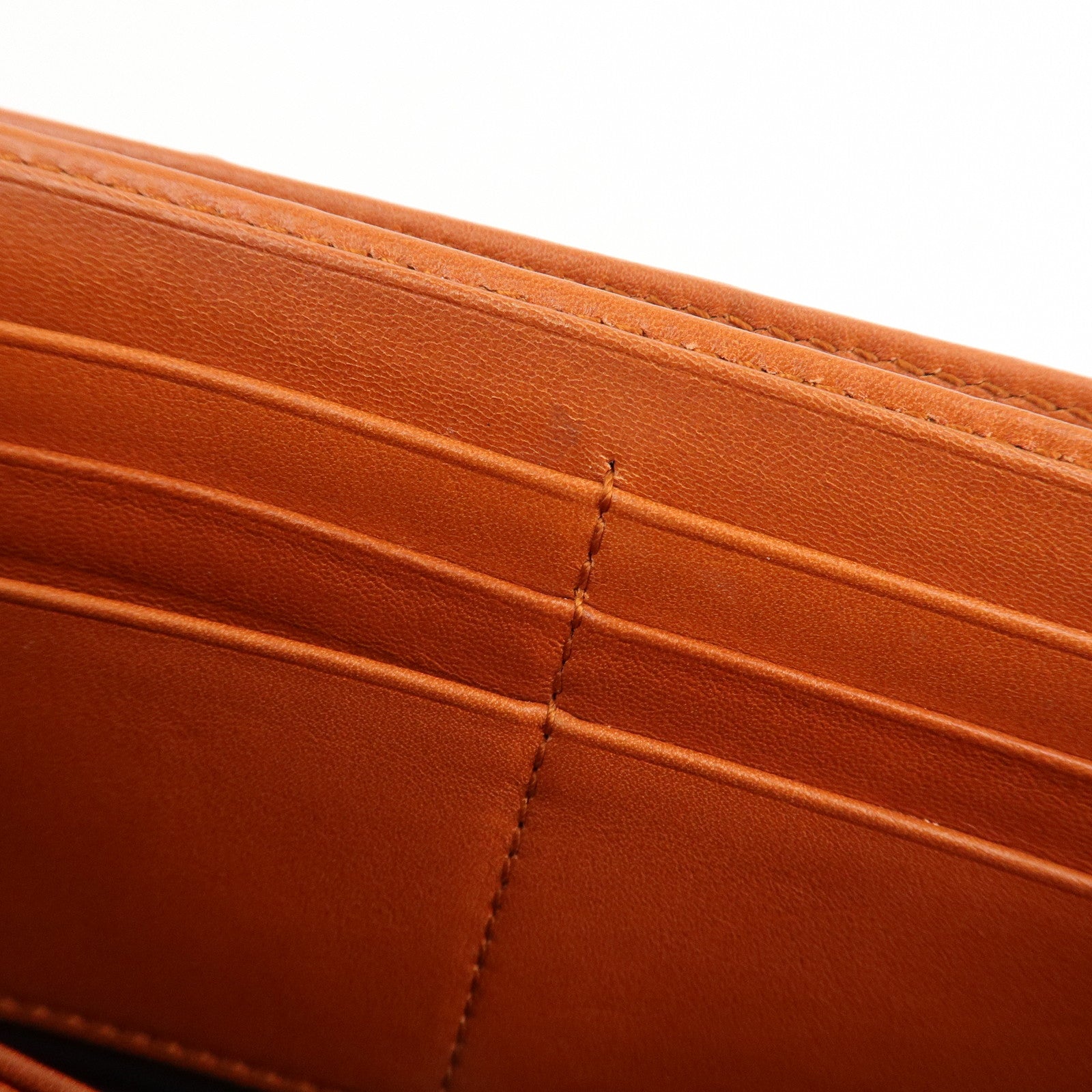 GUCCI Diamante Canvas Chain Strap Long Wallet Hand Bag Beige 269541 Used