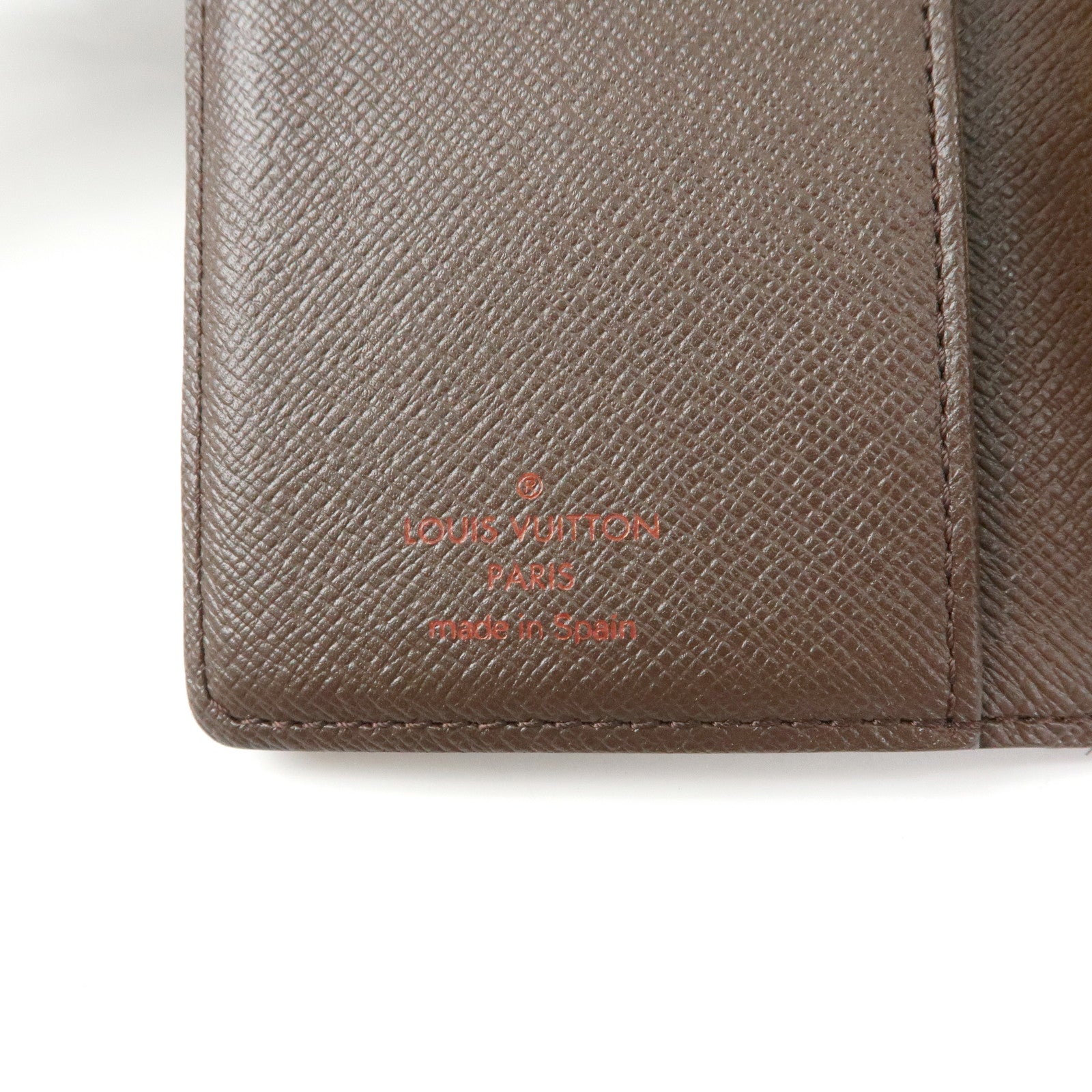 Louis Vuitton Damier Ebene Agenda PM Planner Cover Brown R20700